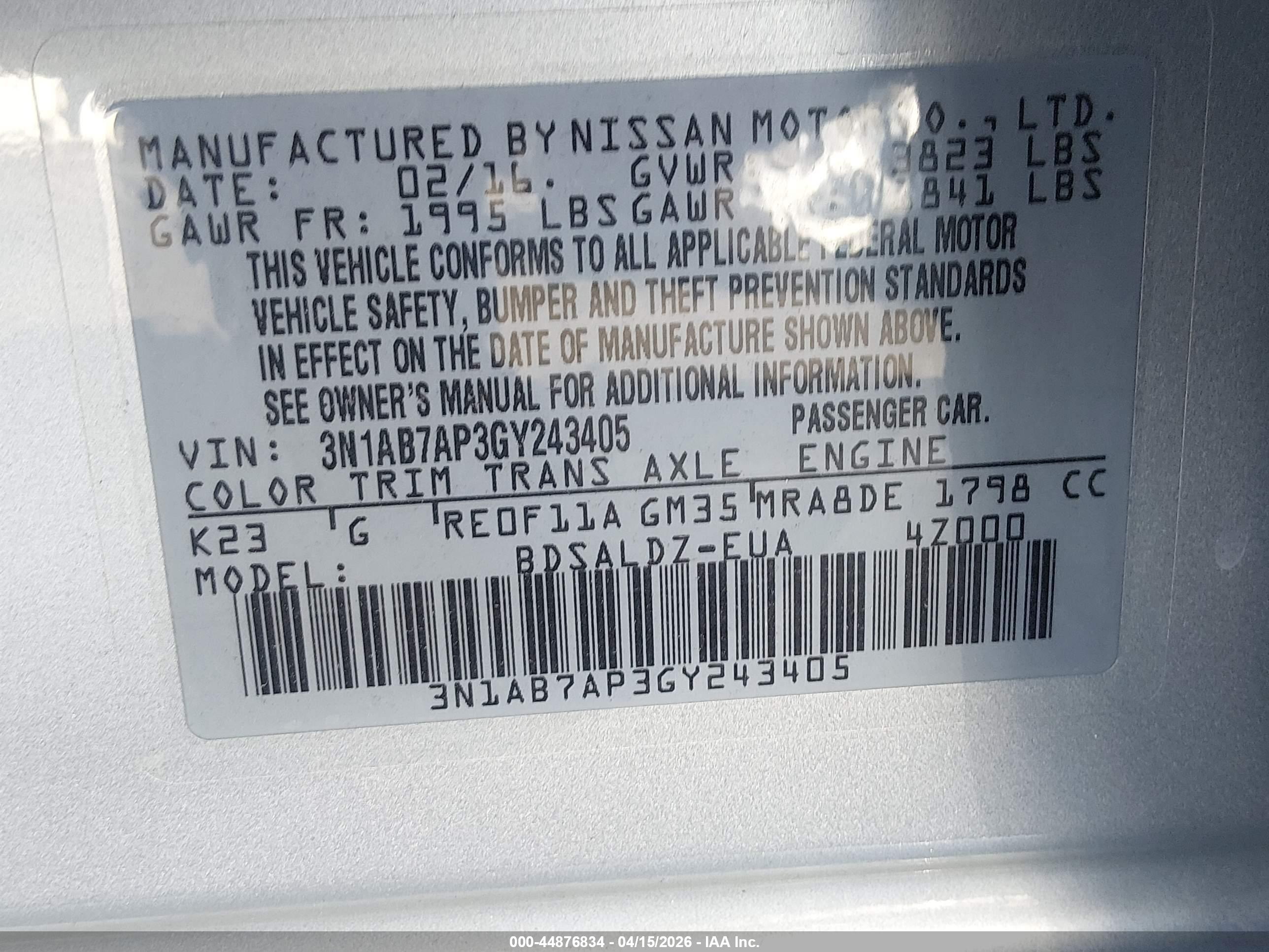 NISSAN SENTRA image 9