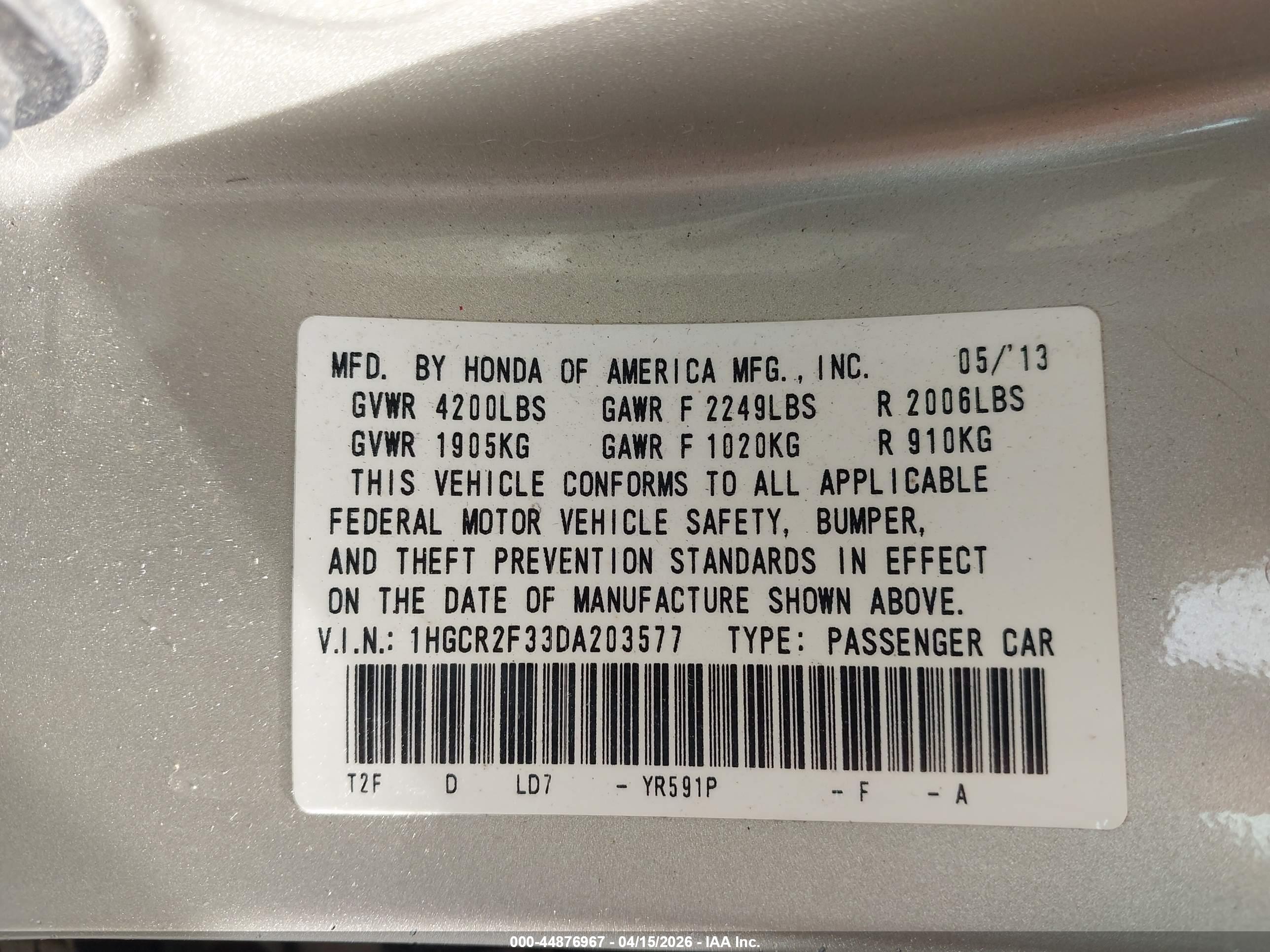 HONDA ACCORD image 9