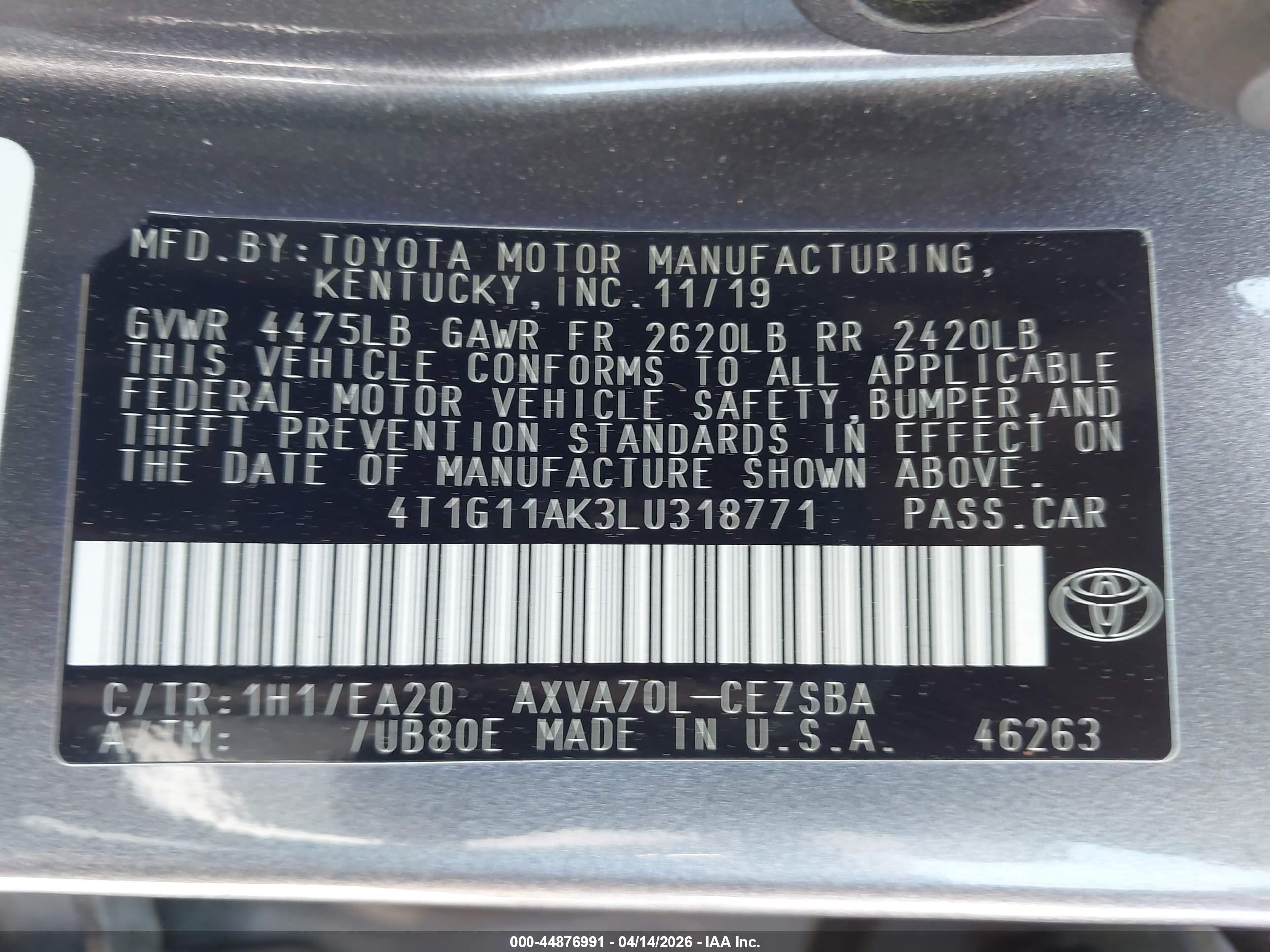TOYOTA CAMRY image 9