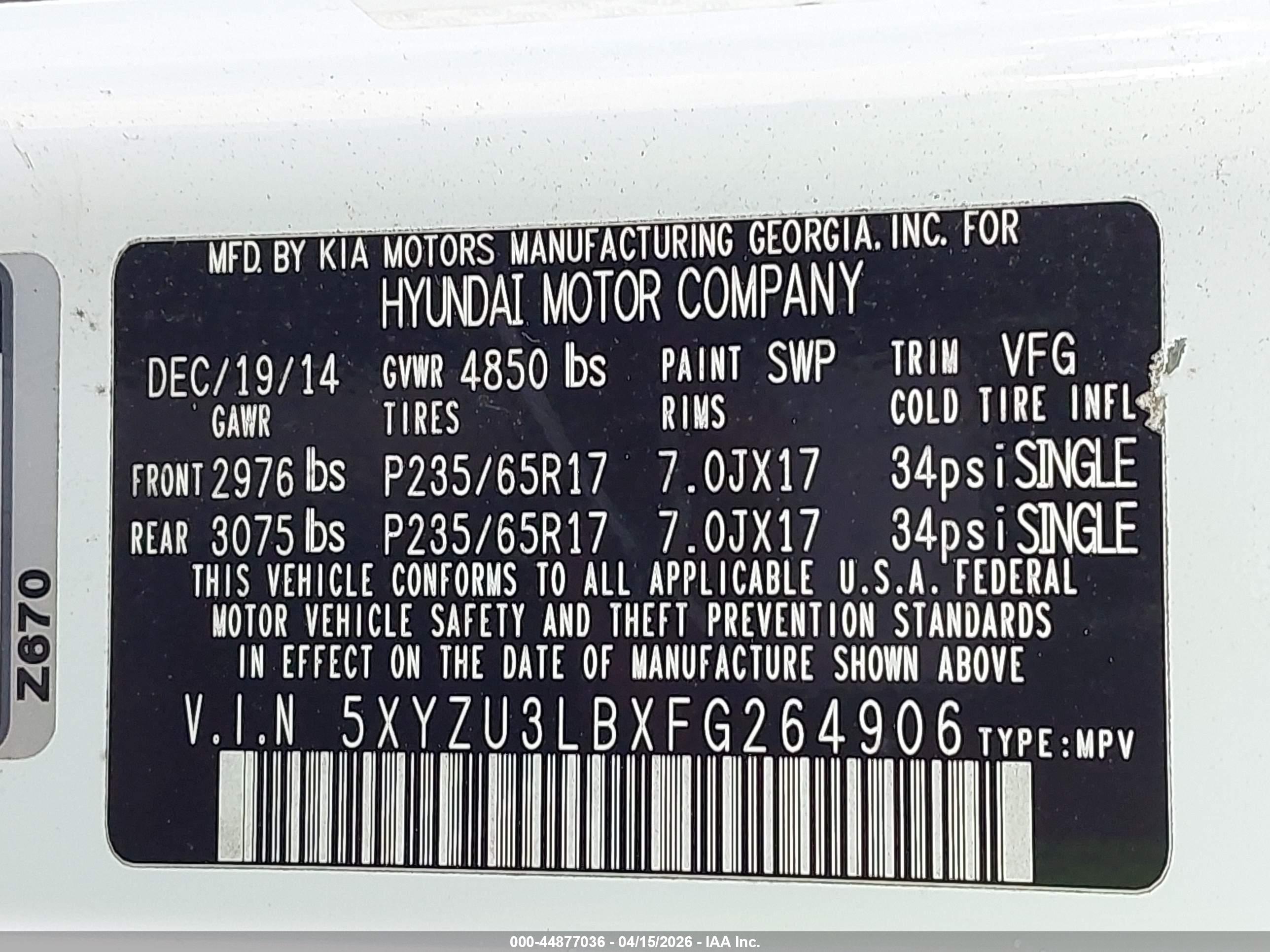 HYUNDAI SANTA image 9