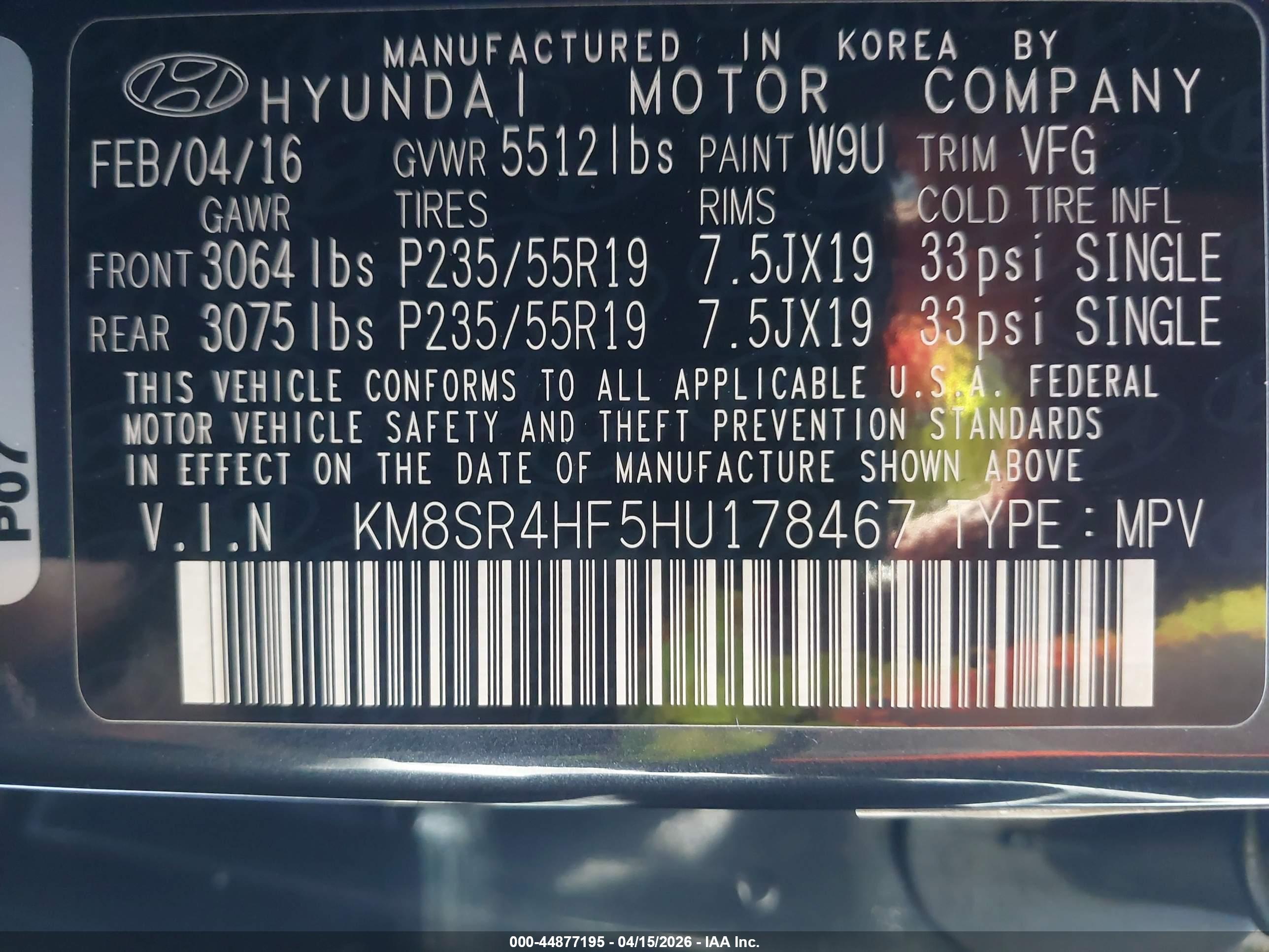 HYUNDAI SANTA image 9