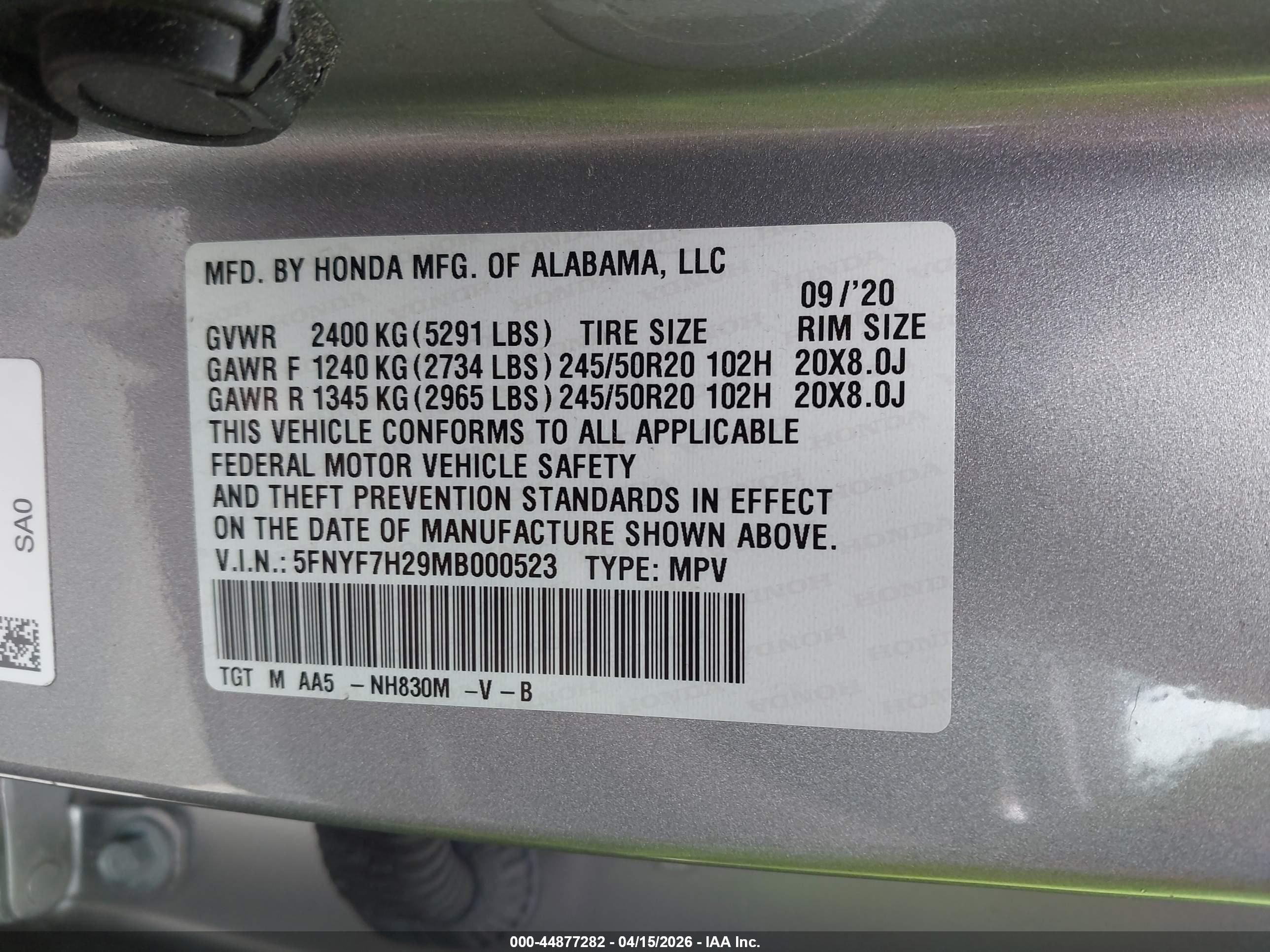 HONDA PASSPORT image 9