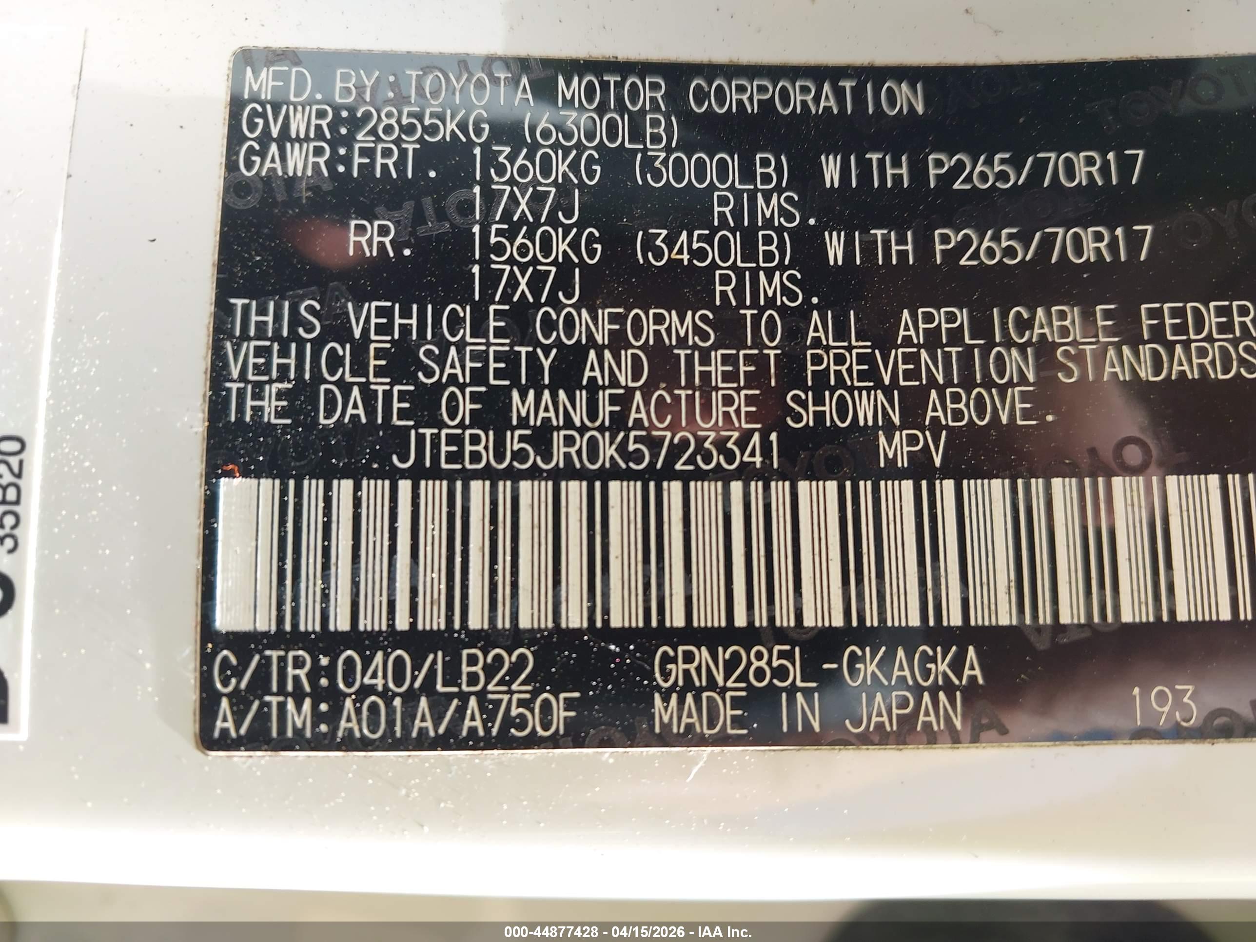 TOYOTA 4RUNNER image 9