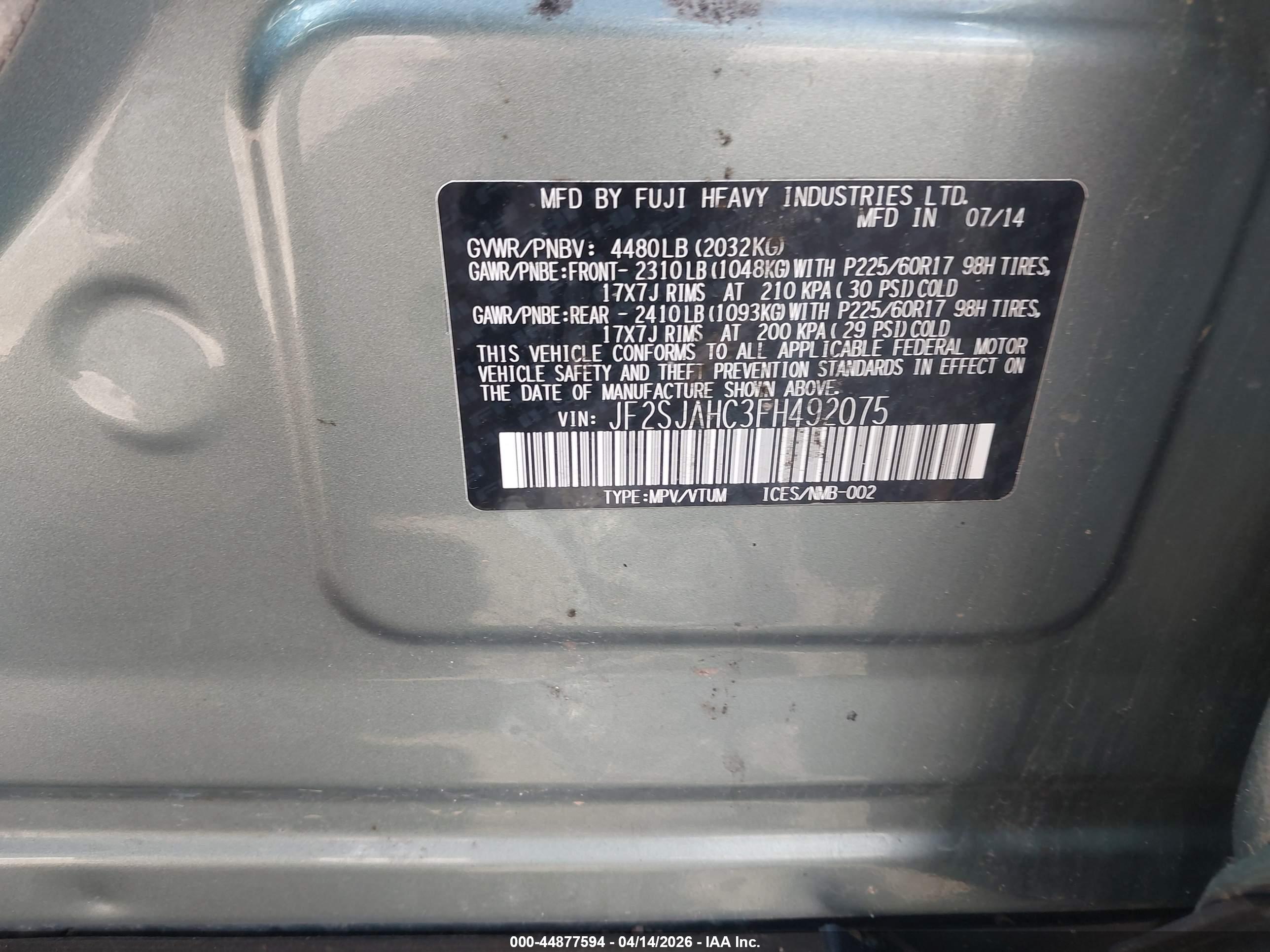 SUBARU FORESTER image 9