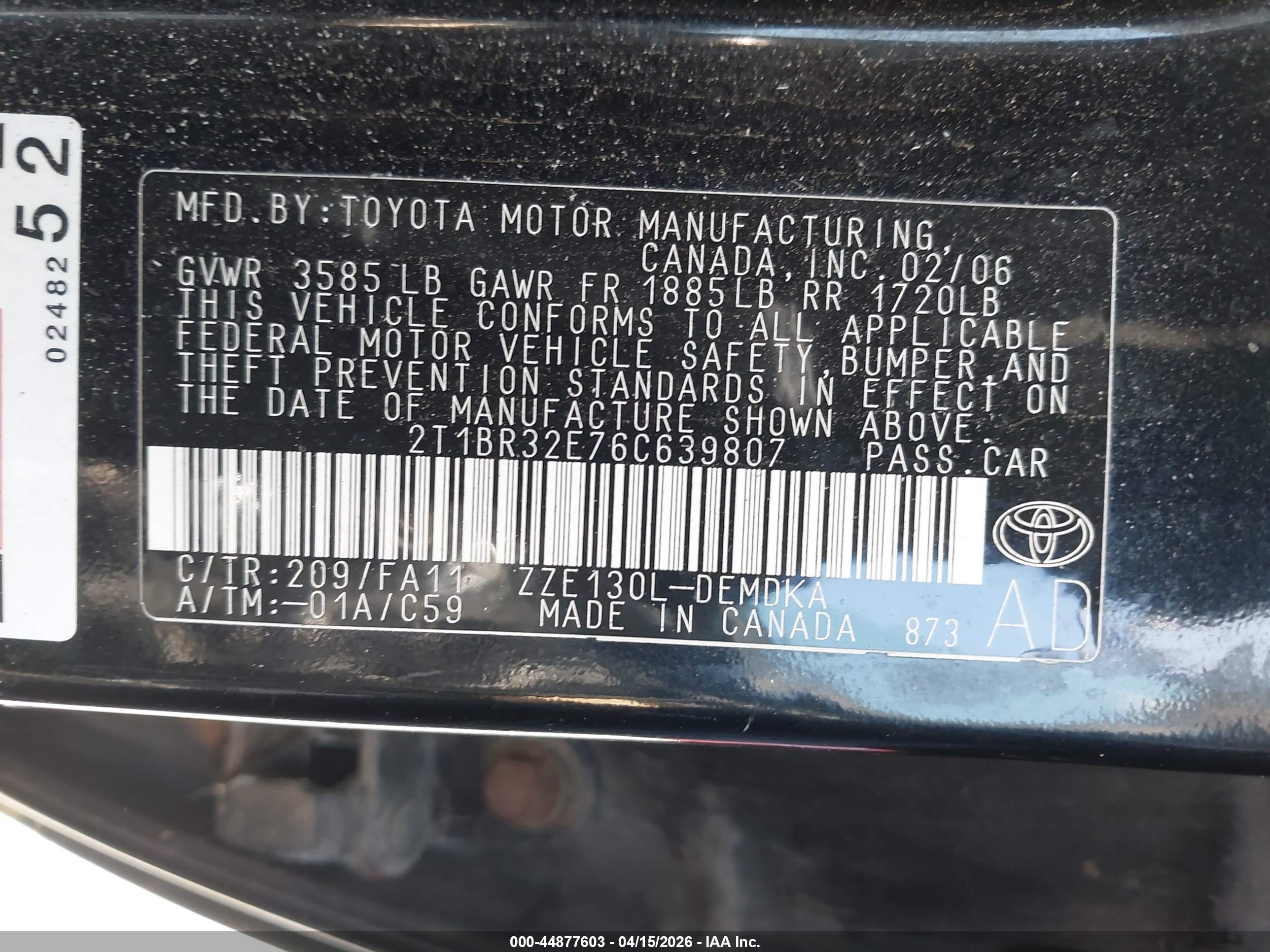 TOYOTA COROLLA image 9