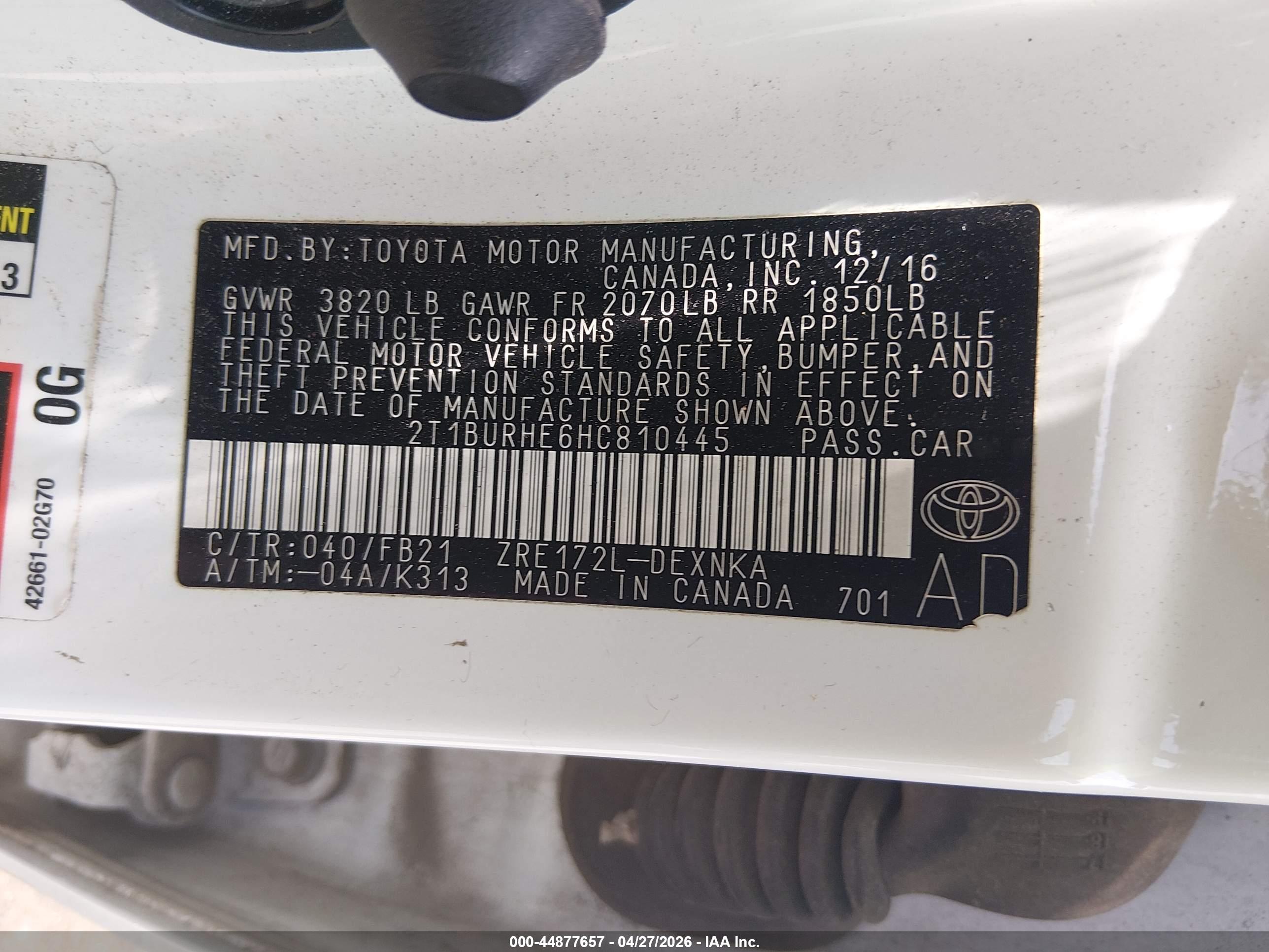 TOYOTA COROLLA image 9