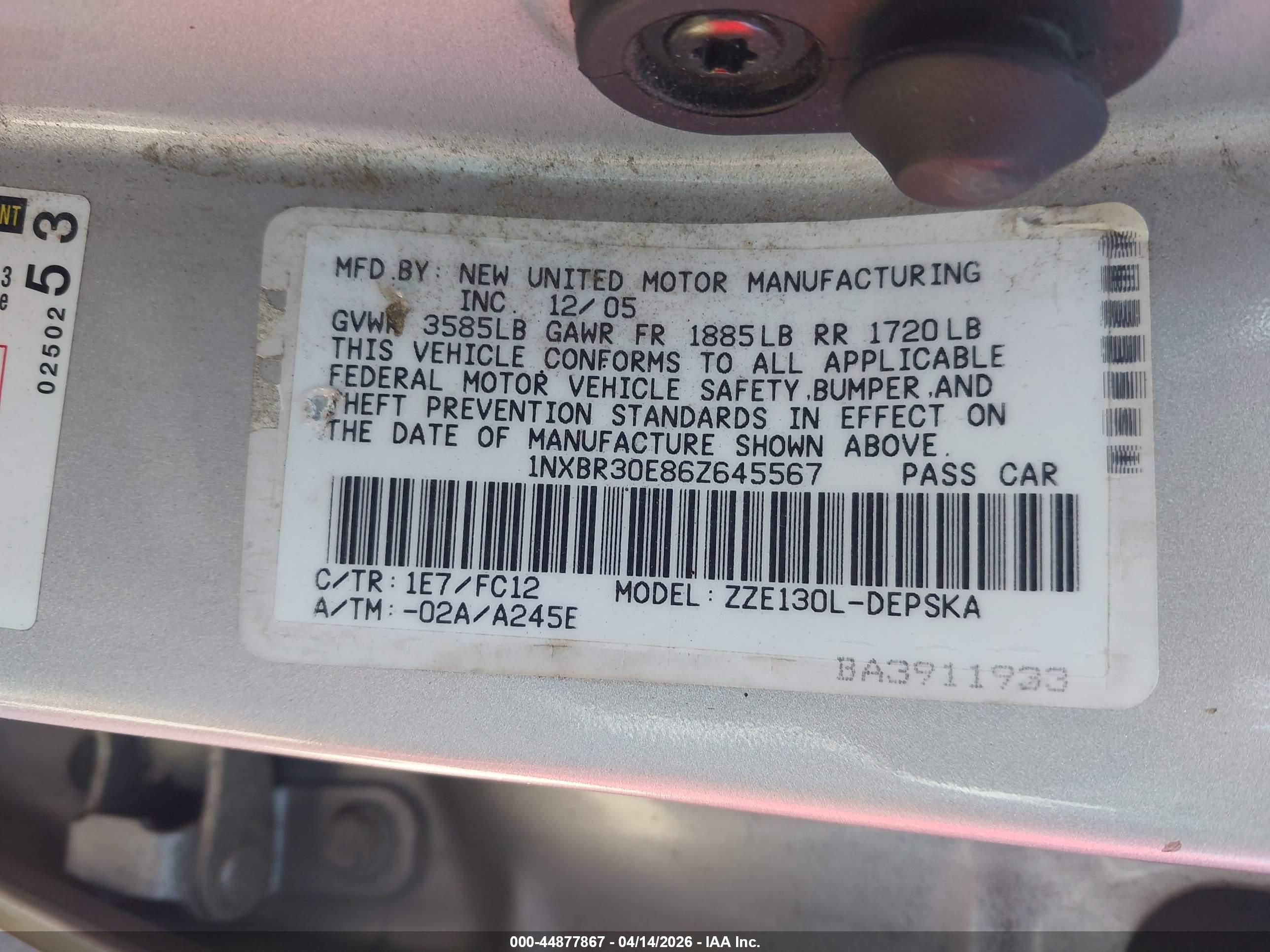 TOYOTA COROLLA image 9