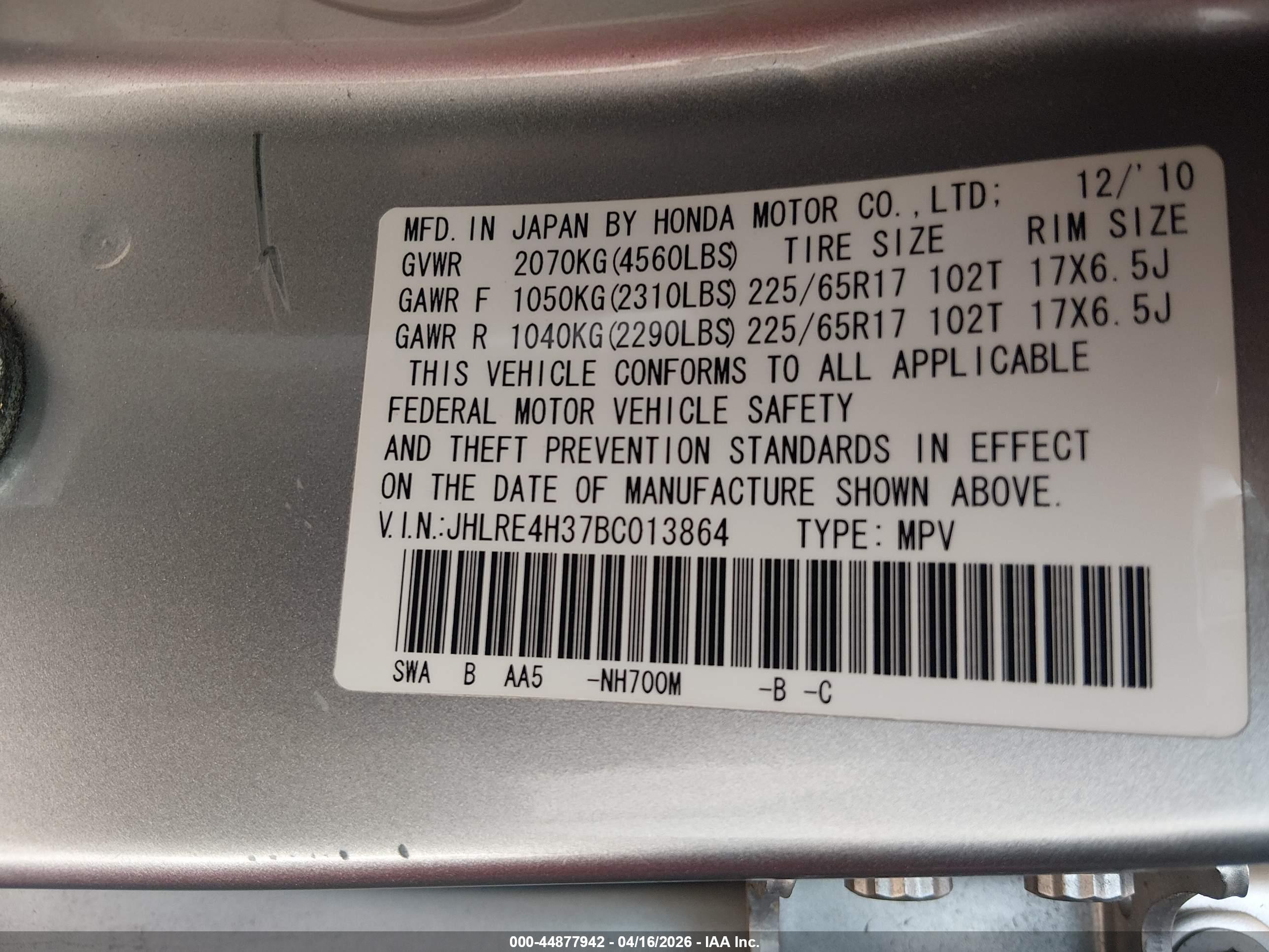 HONDA CR-V image 9