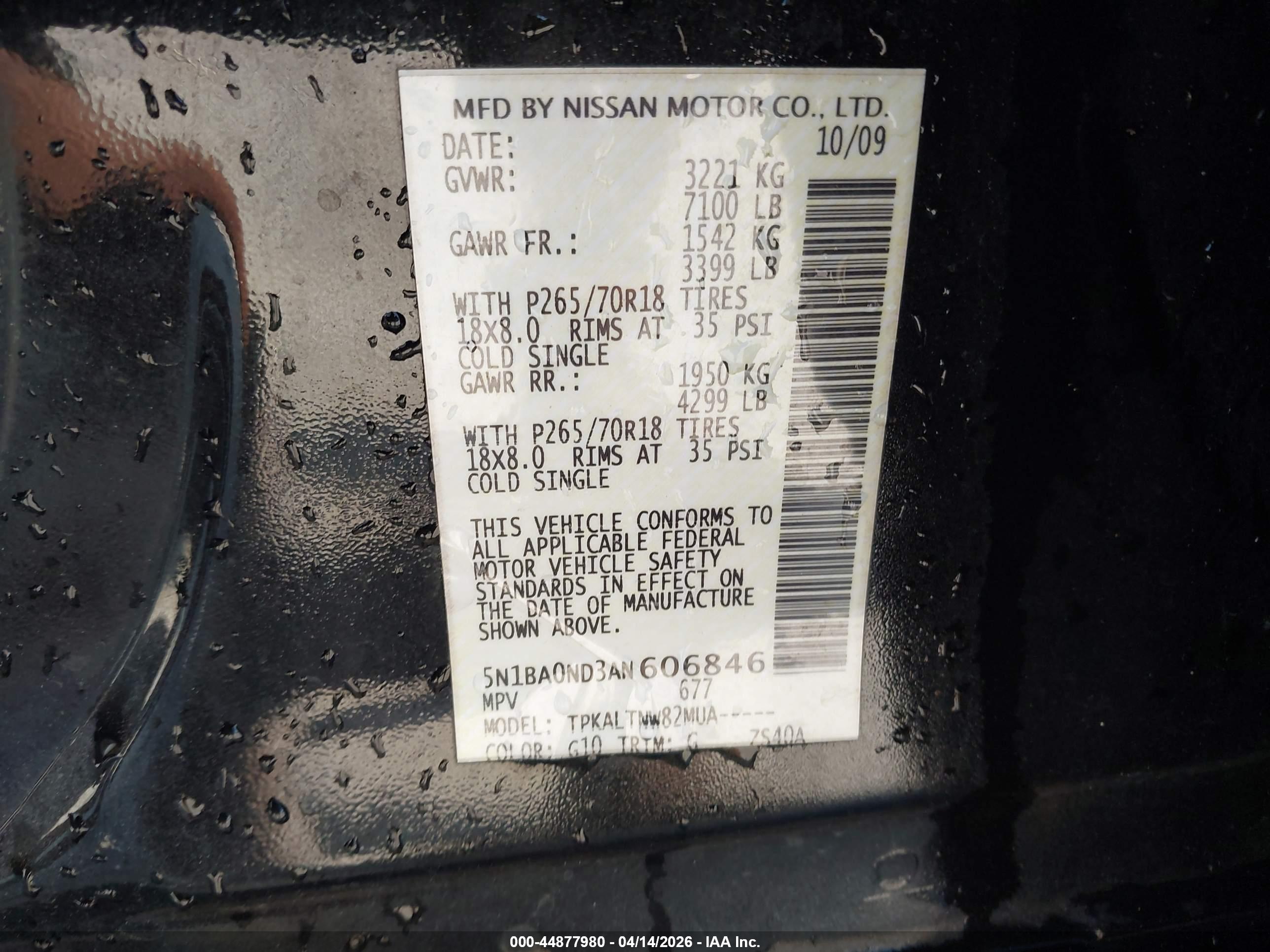 NISSAN ARMADA image 9