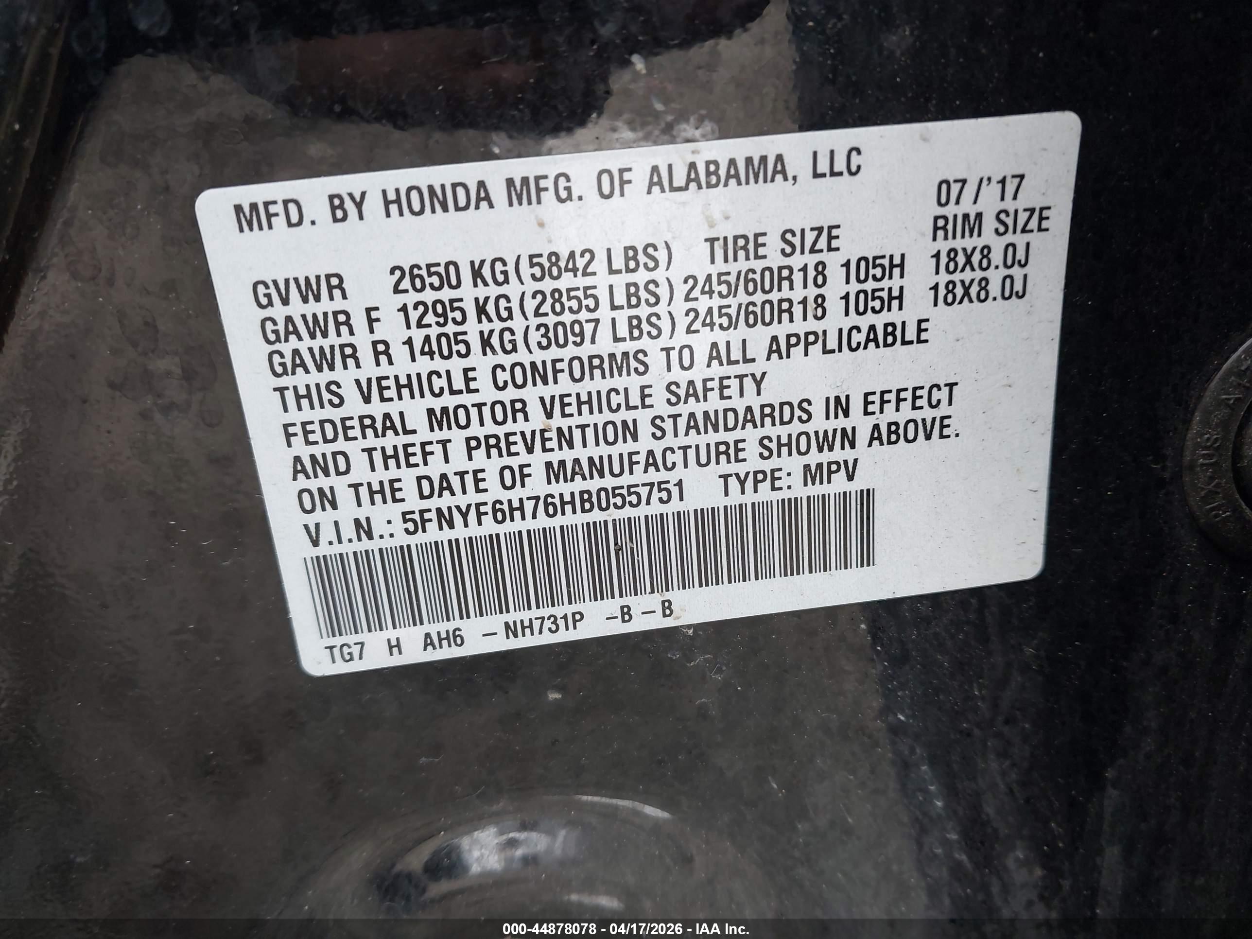 HONDA PILOT image 9