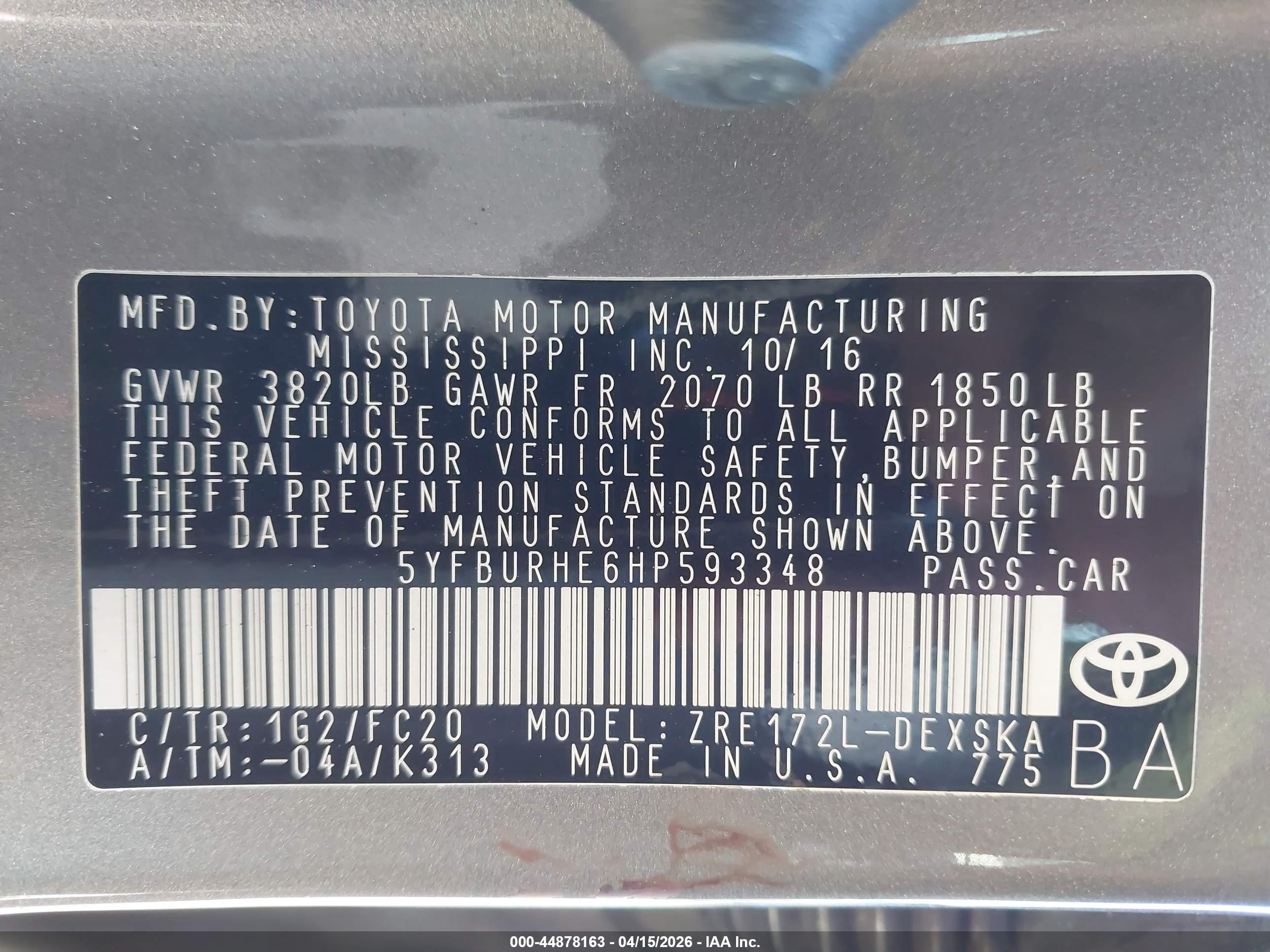 TOYOTA COROLLA image 9