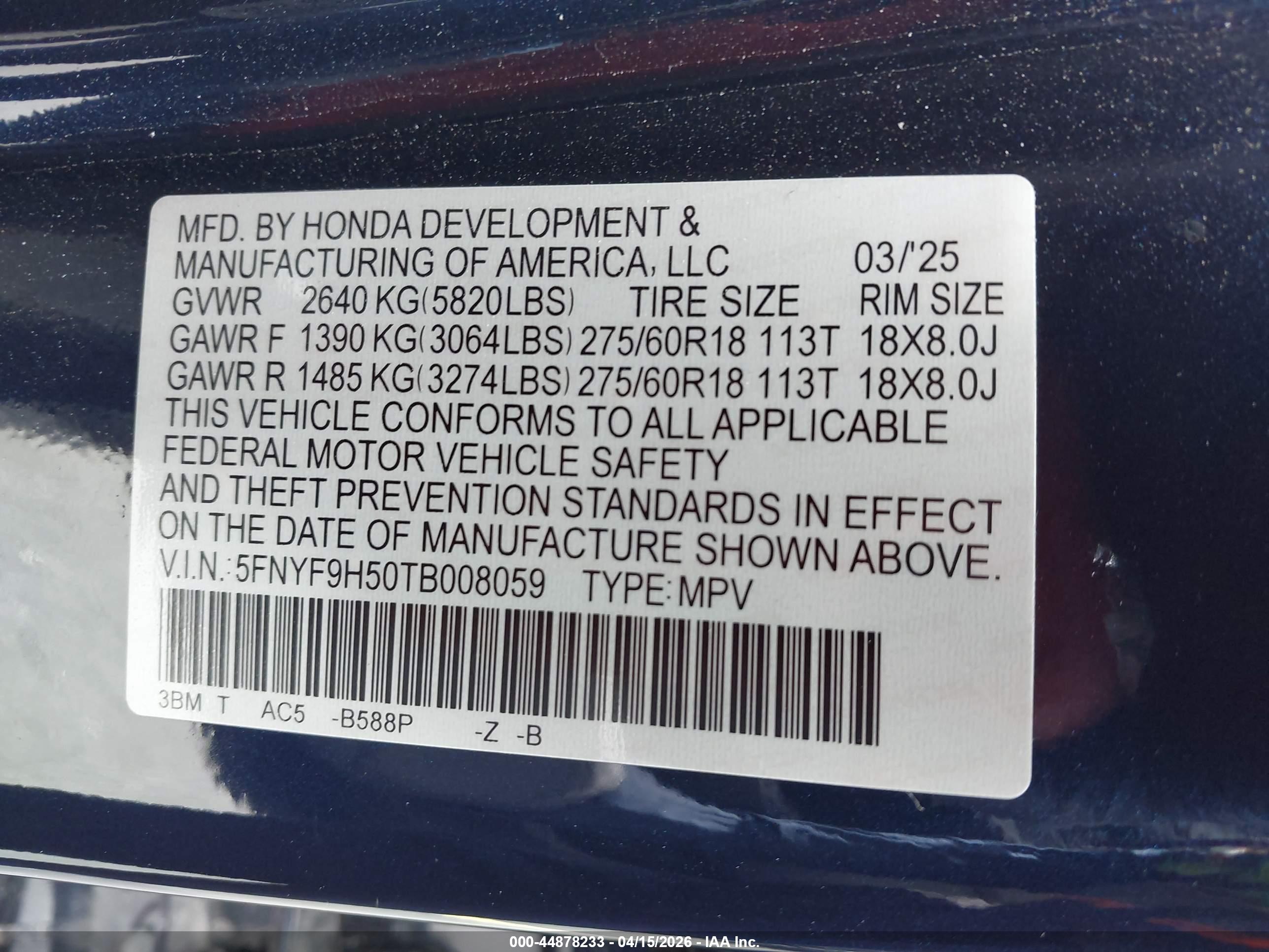 HONDA PASSPORT image 9