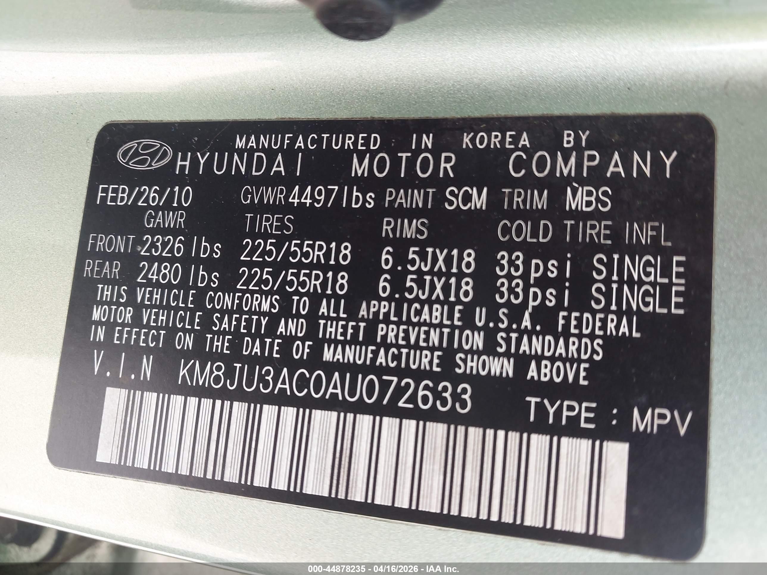 HYUNDAI TUCSON image 9