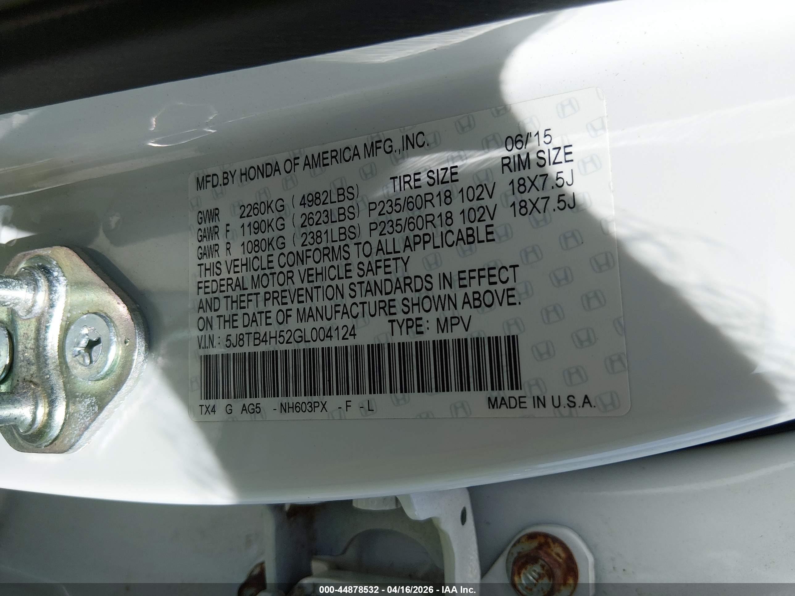 ACURA RDX image 9