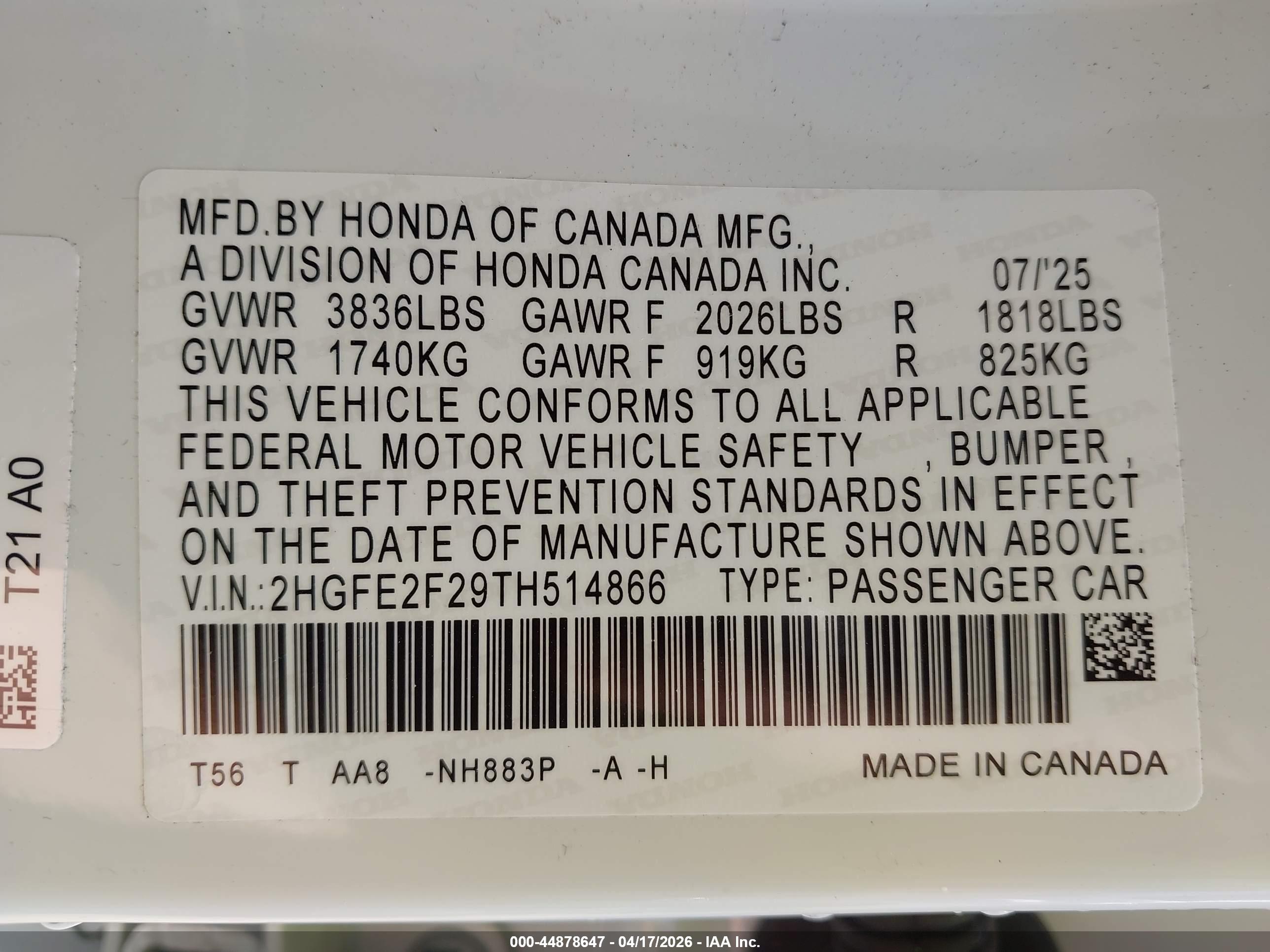 HONDA CIVIC image 9