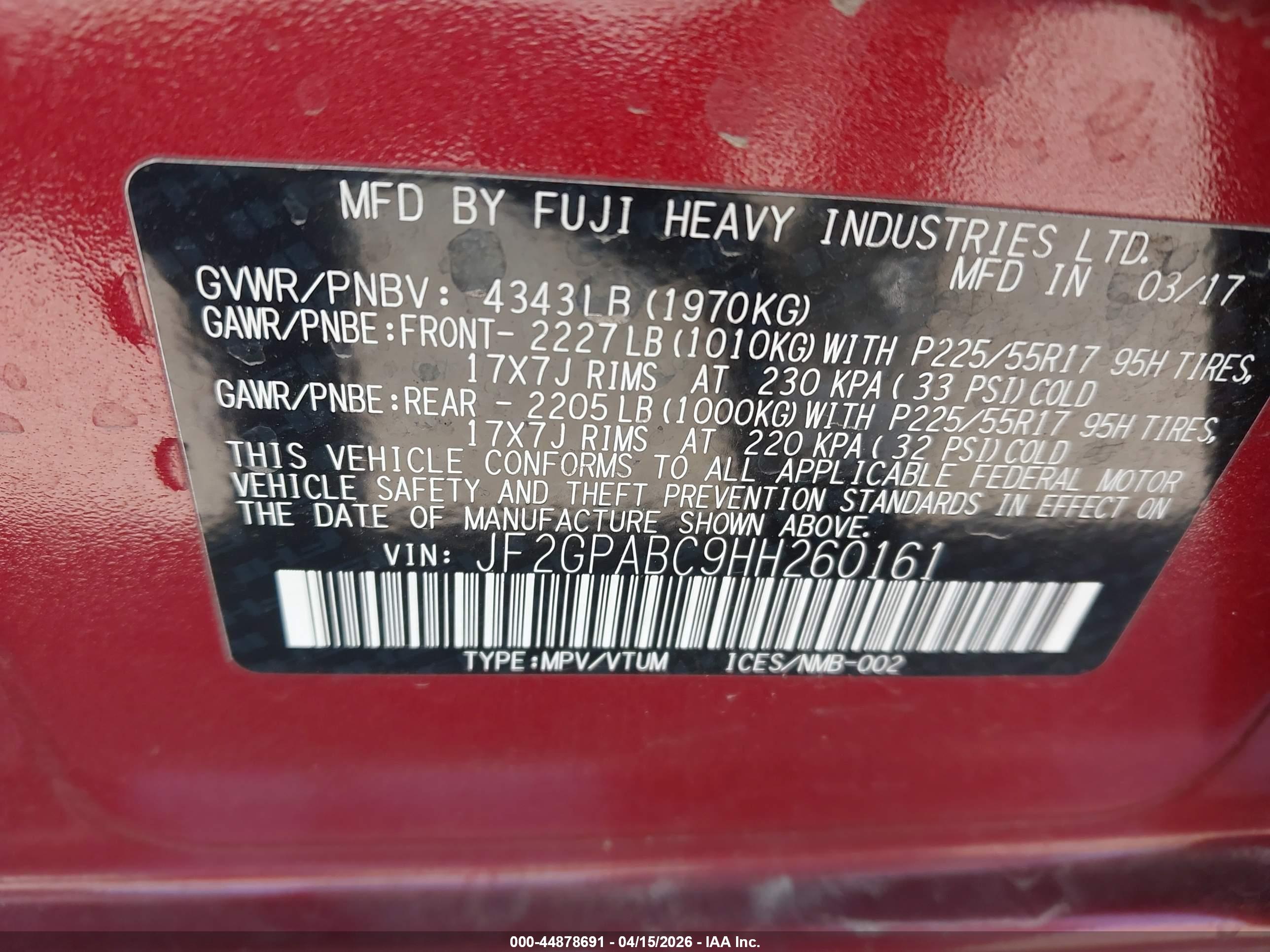 SUBARU CROSSTREK image 9