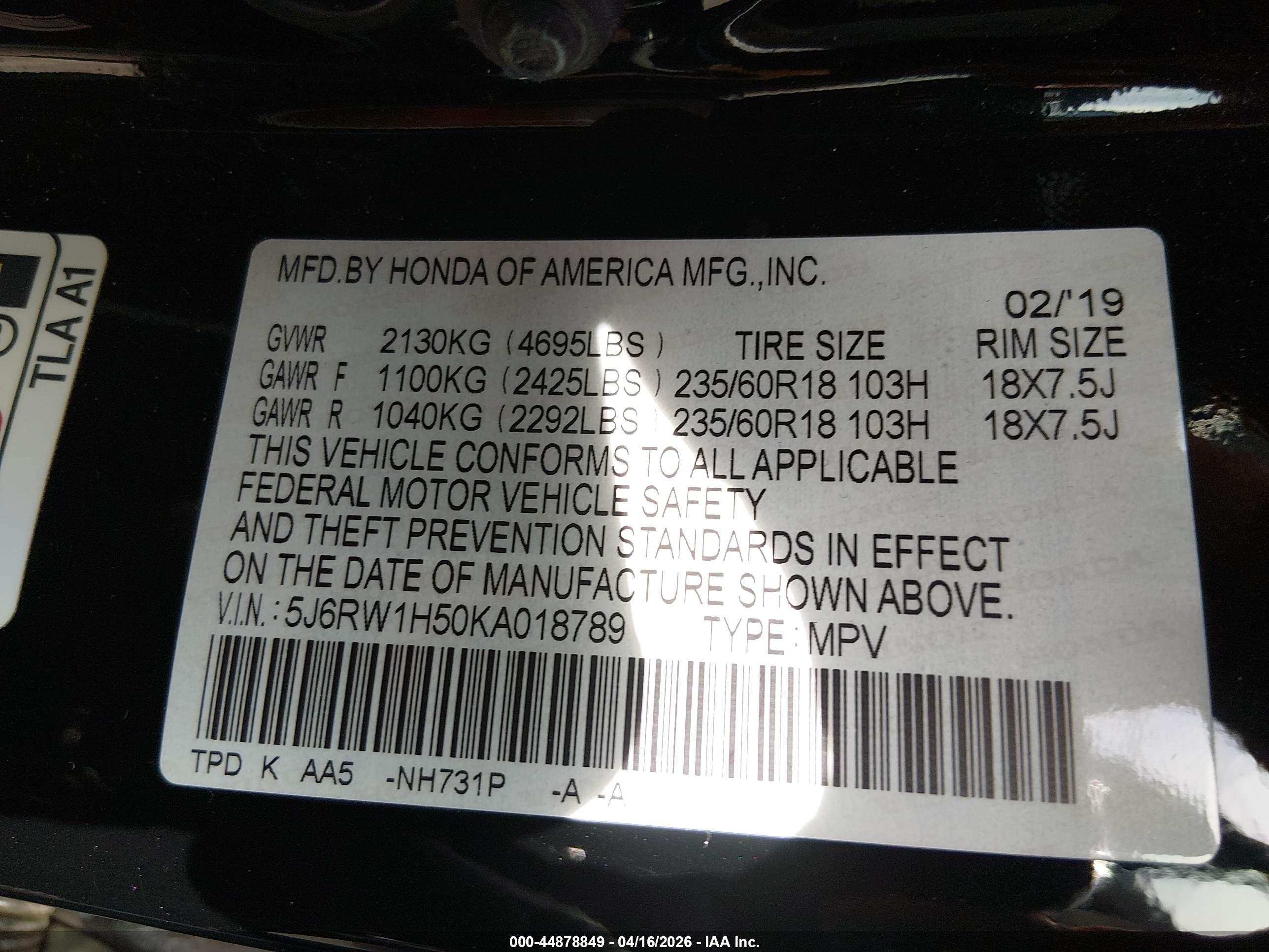 HONDA CR-V image 9