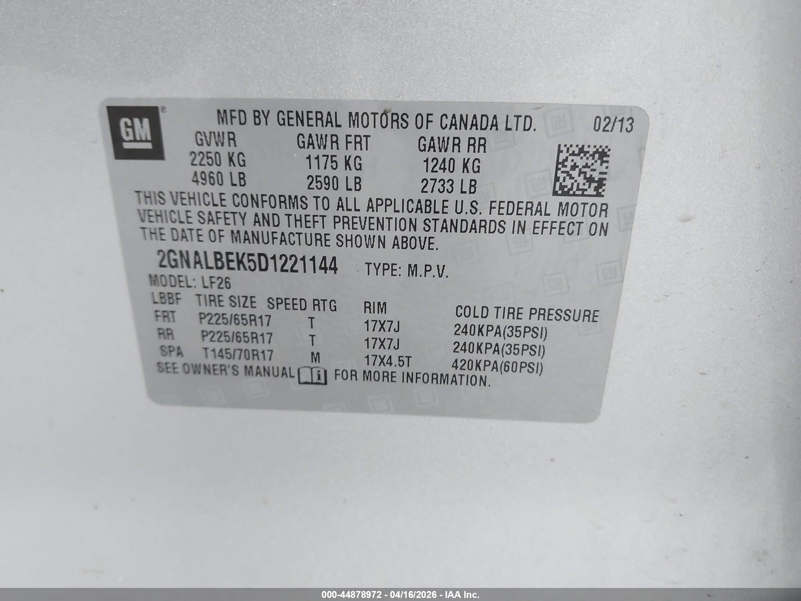 CHEVROLET EQUINOX image 9