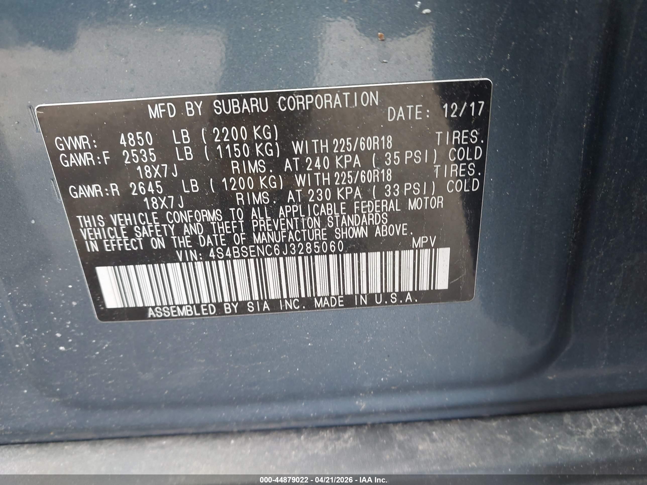SUBARU OUTBACK image 9