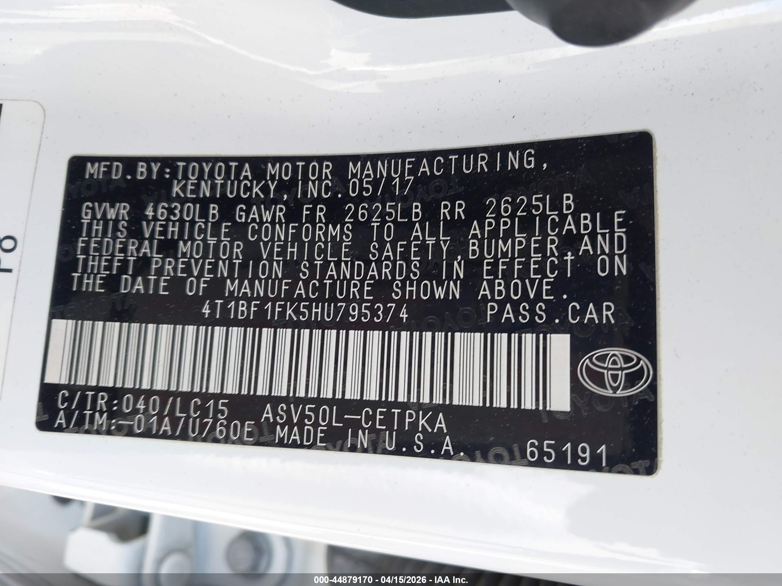 TOYOTA CAMRY image 9