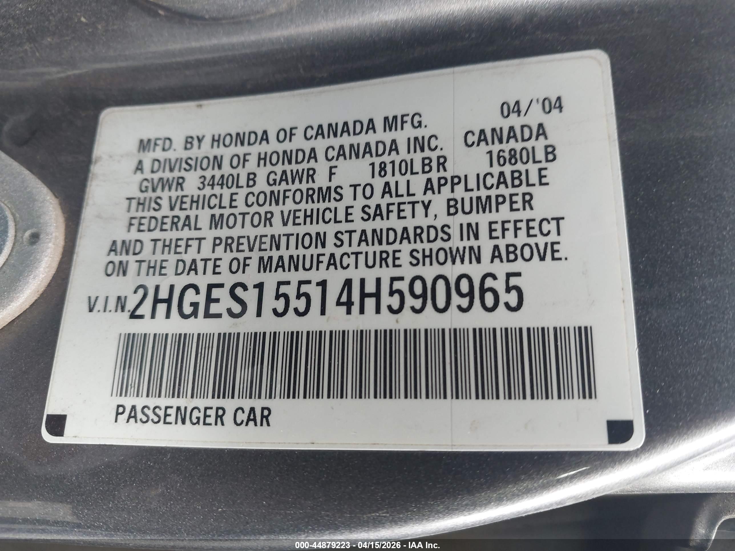 HONDA CIVIC image 9