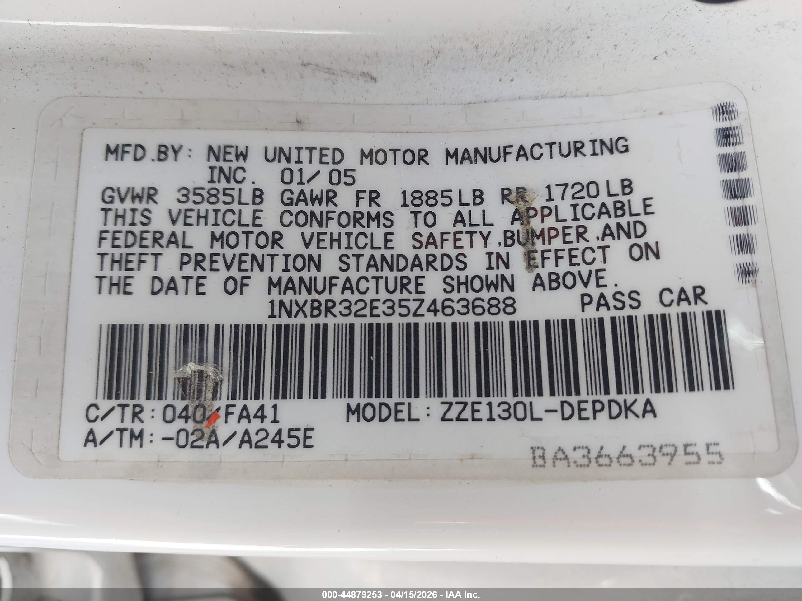 TOYOTA COROLLA image 9