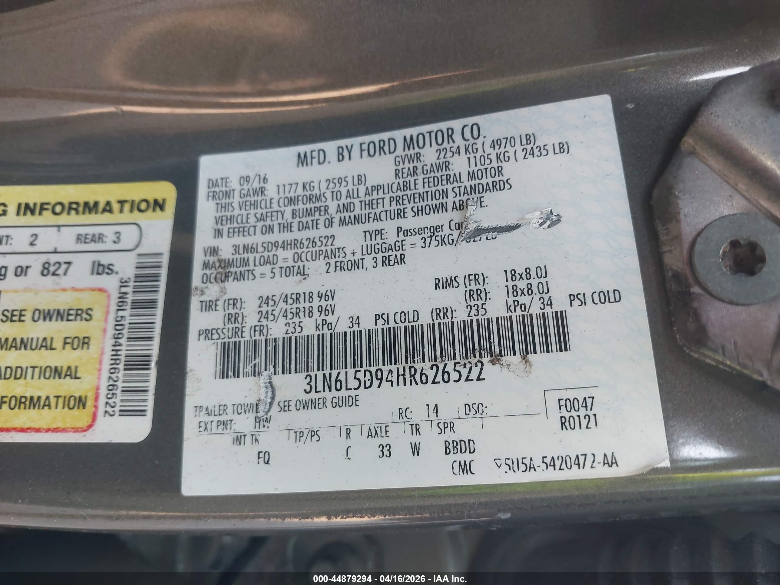 LINCOLN MKZ image 9