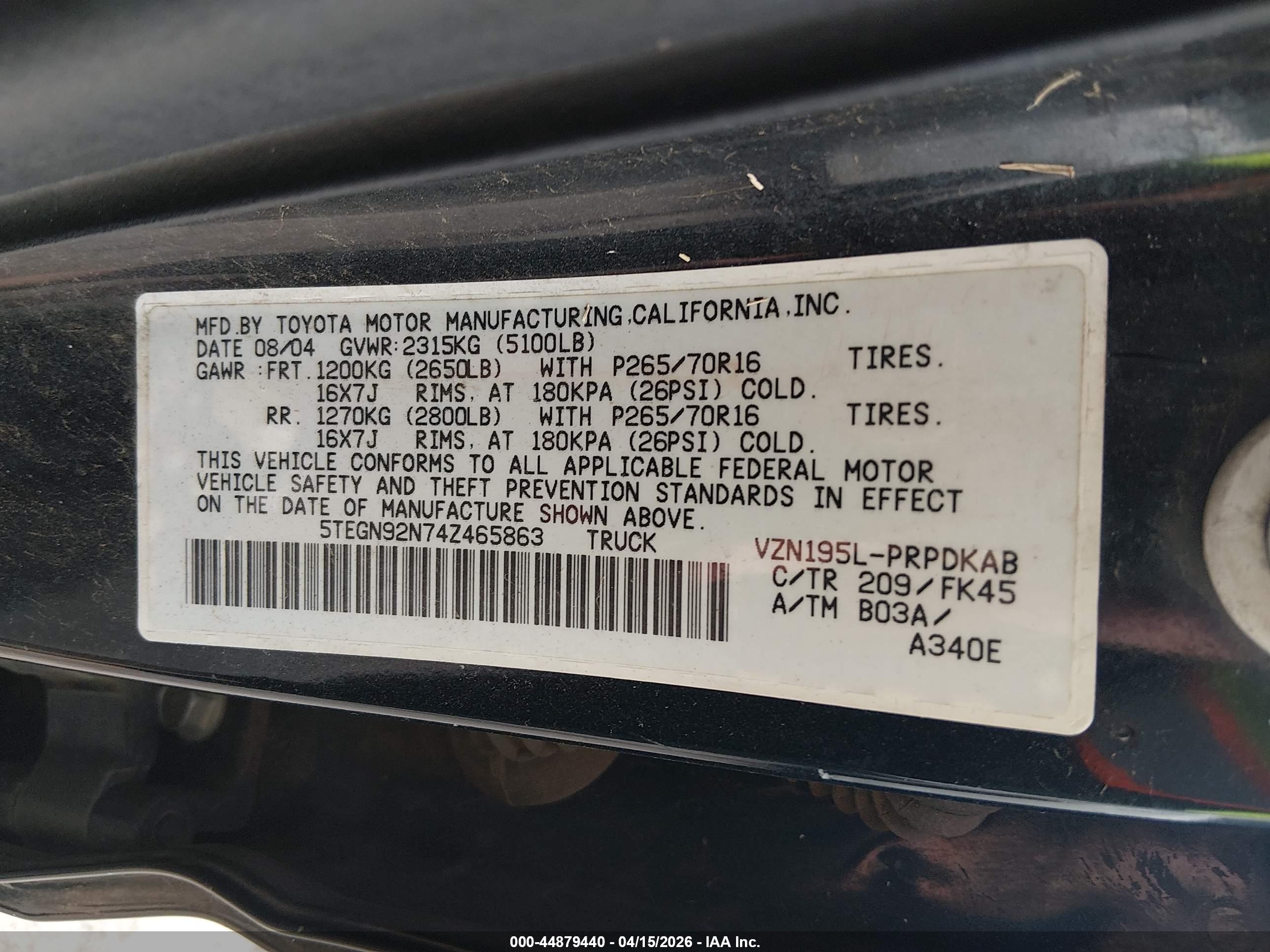 TOYOTA TACOMA image 9