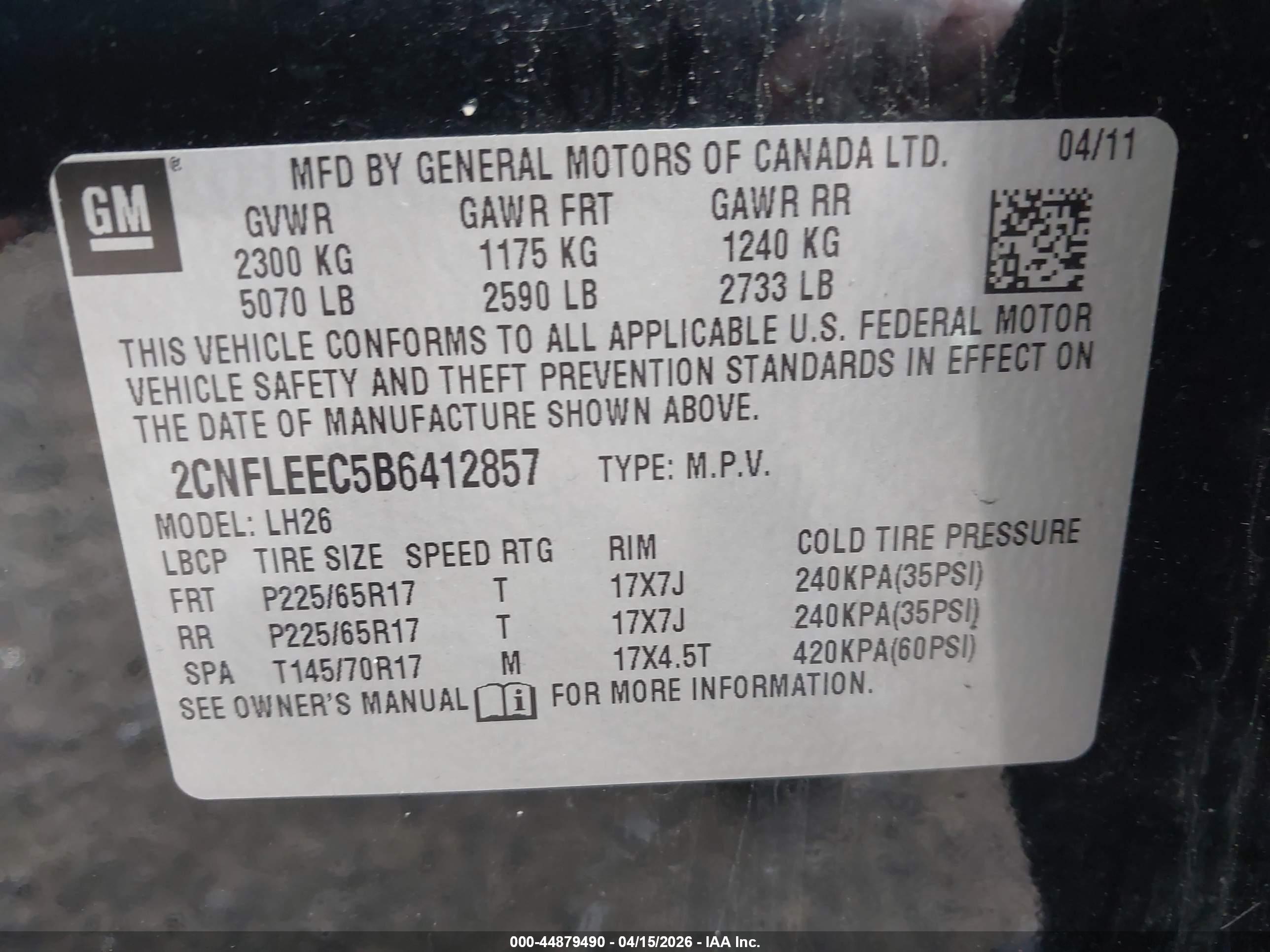 CHEVROLET EQUINOX image 9