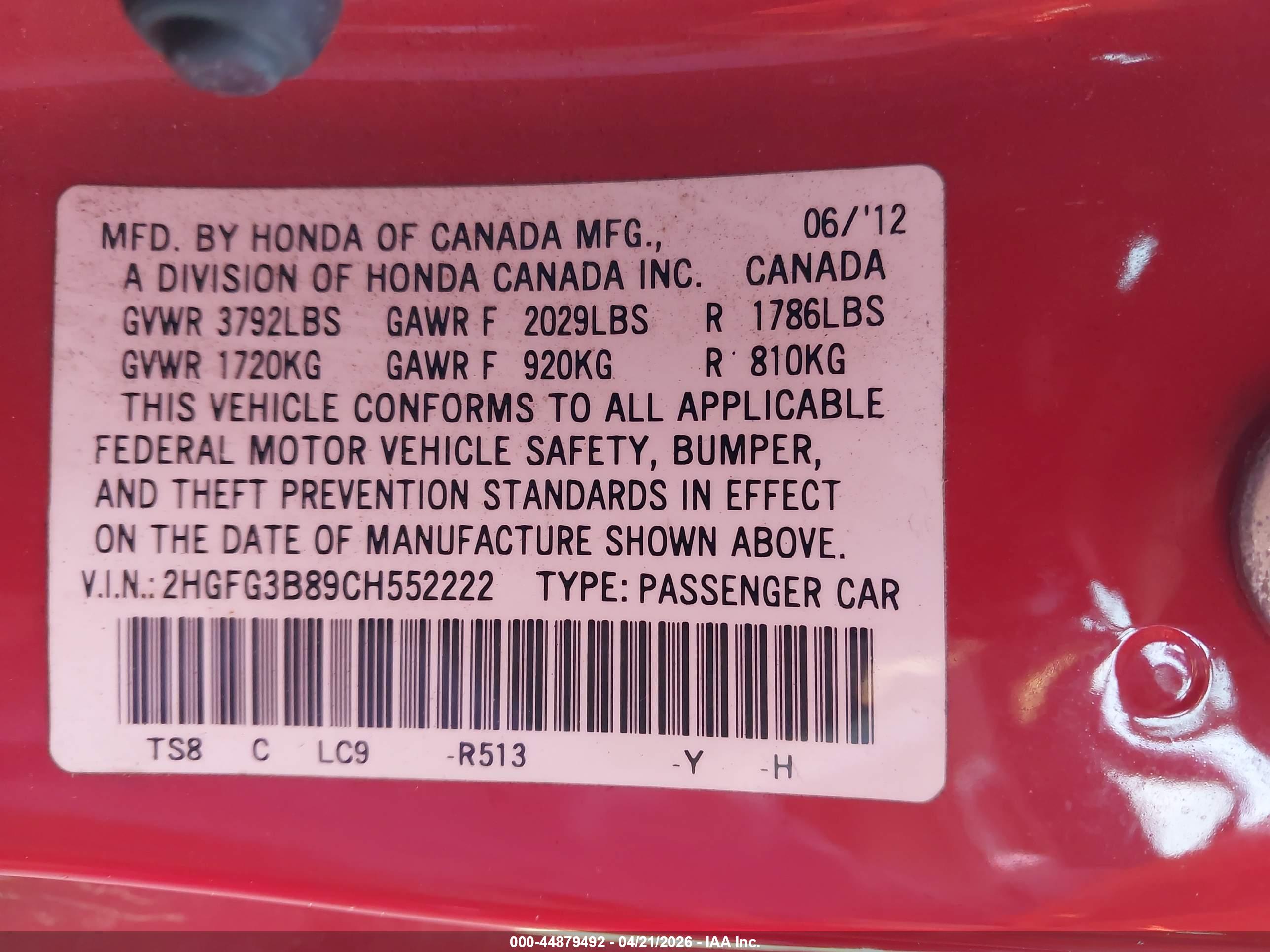 HONDA CIVIC image 9
