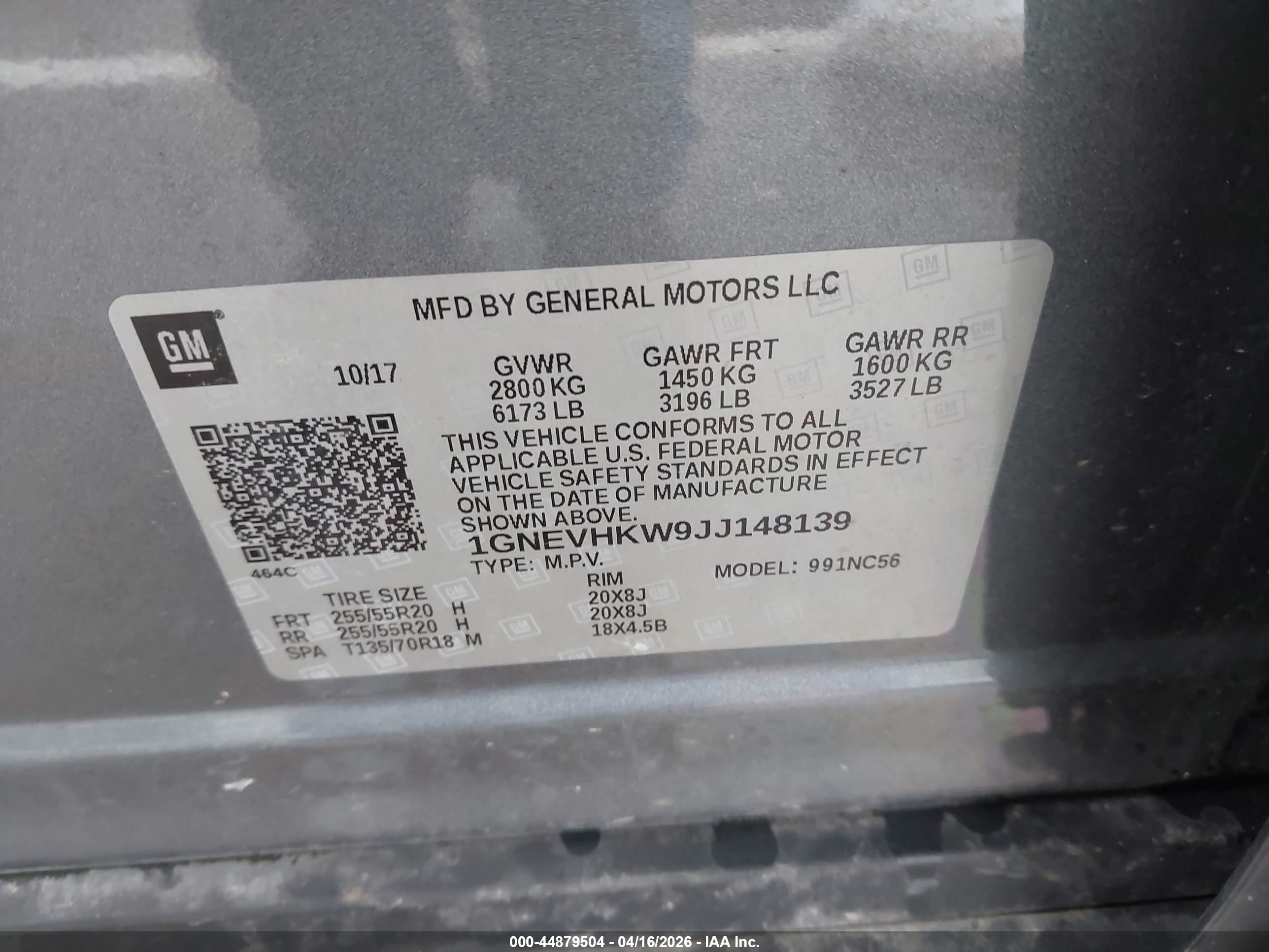 CHEVROLET TRAVERSE image 9
