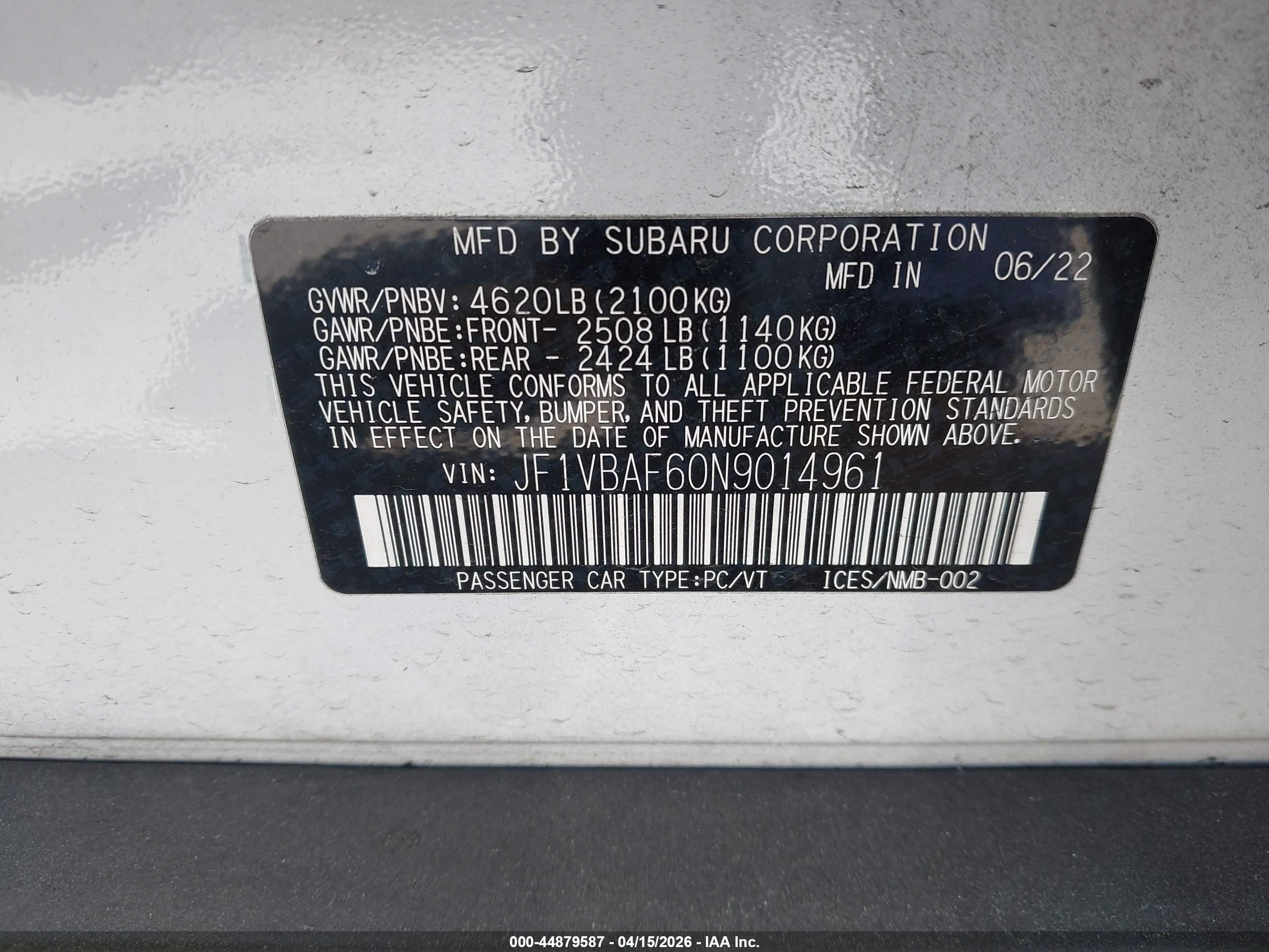 SUBARU WRX image 9