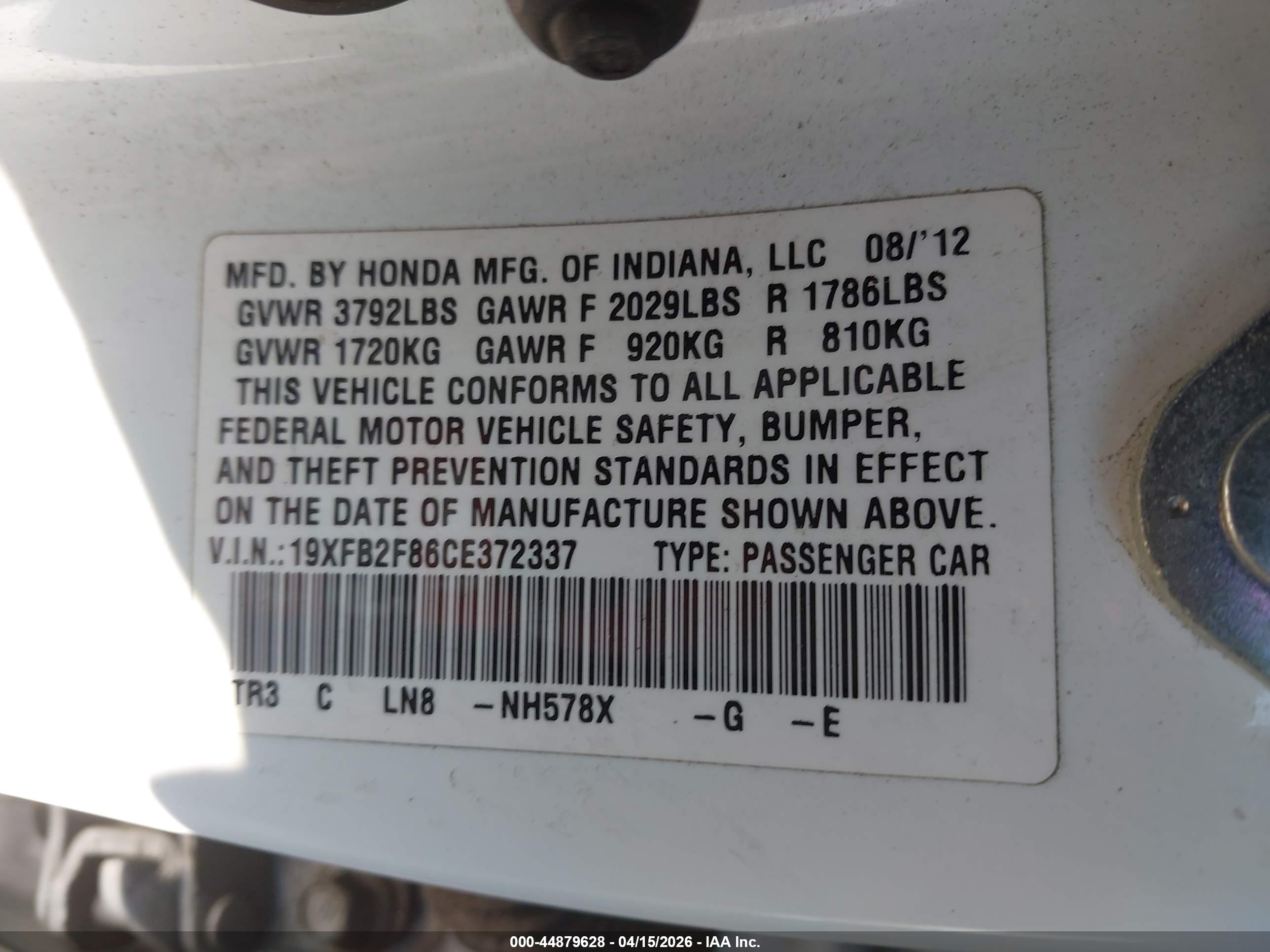 HONDA CIVIC image 9