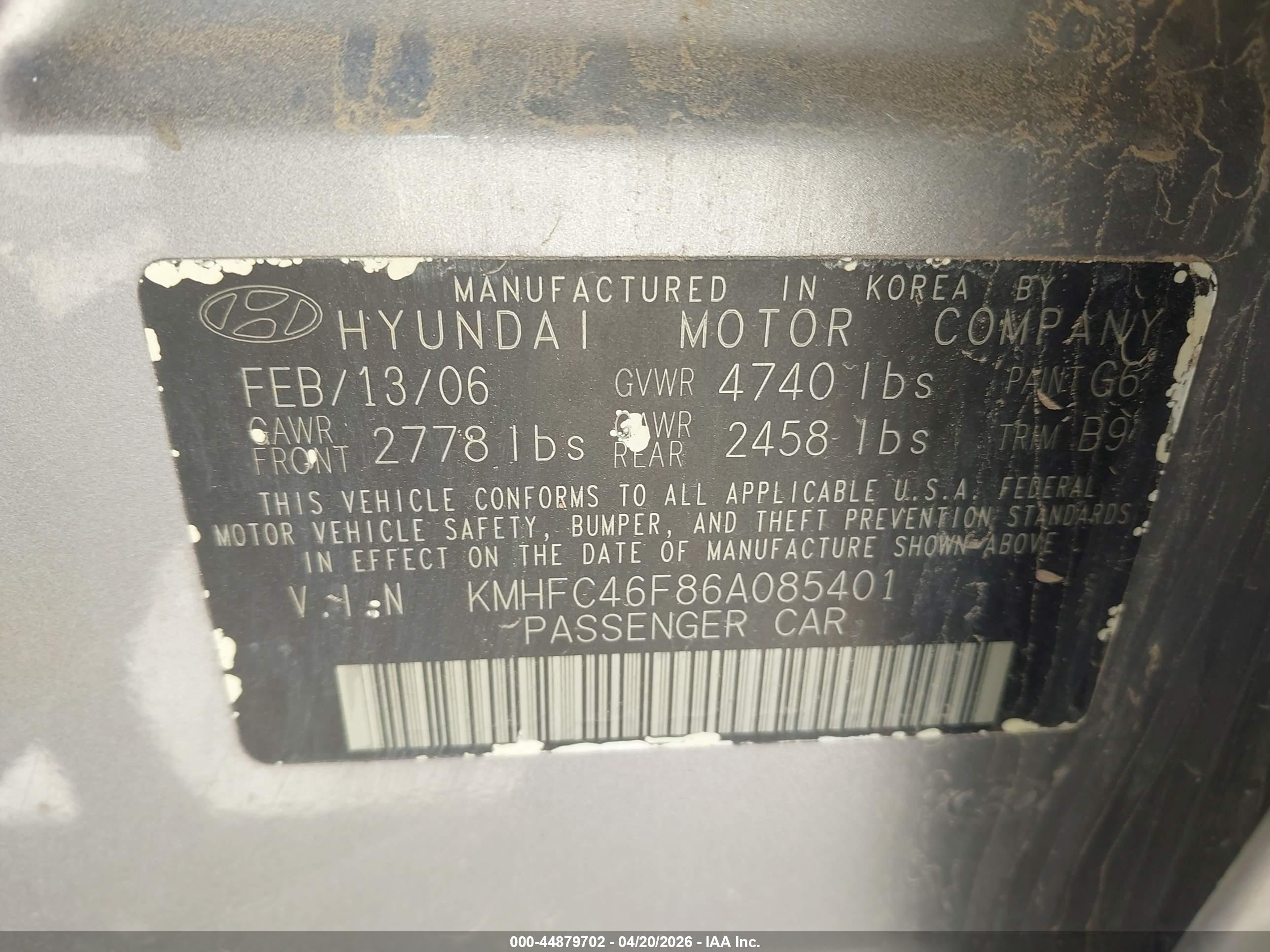 HYUNDAI AZERA image 9