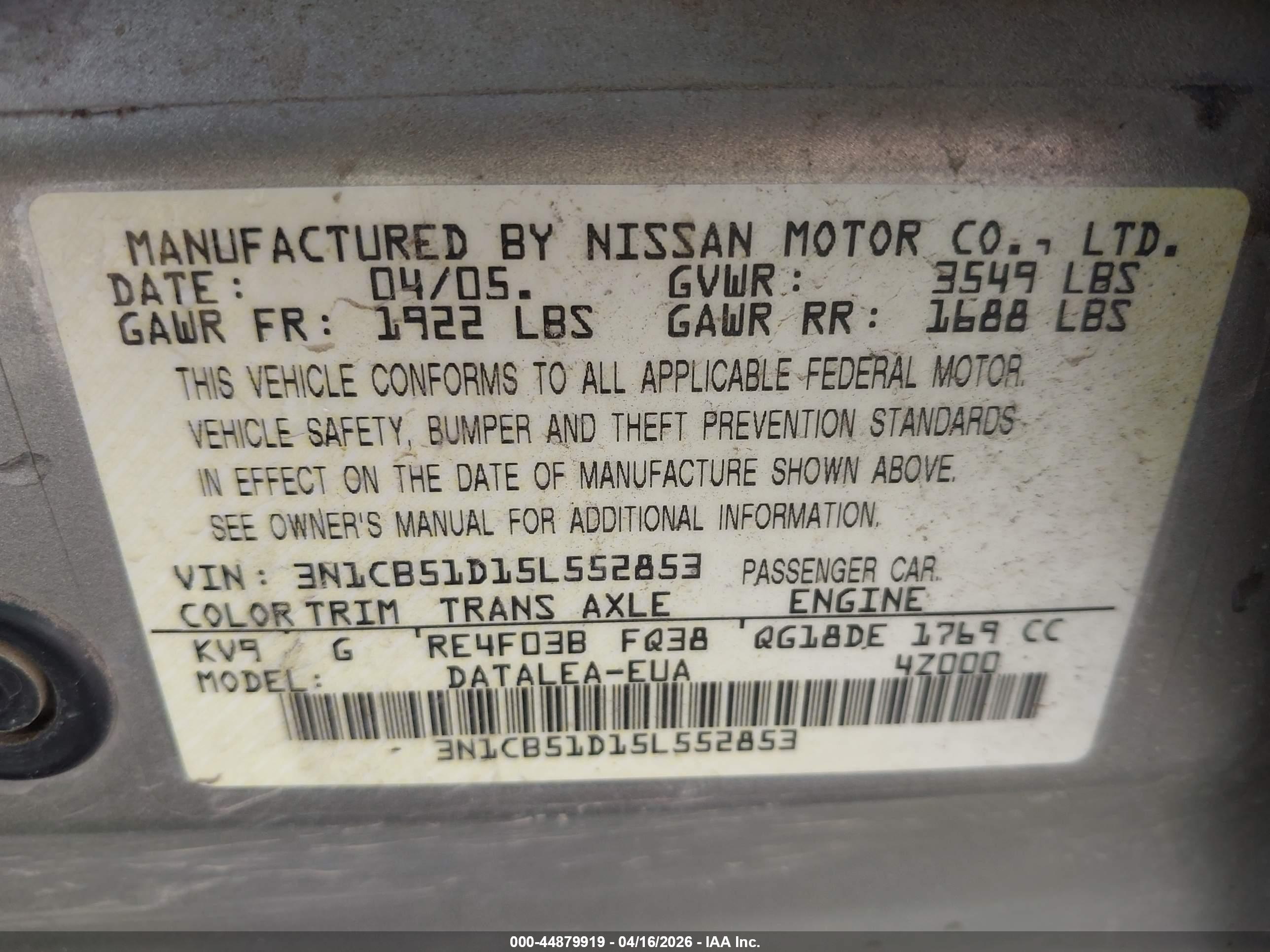 NISSAN SENTRA image 9
