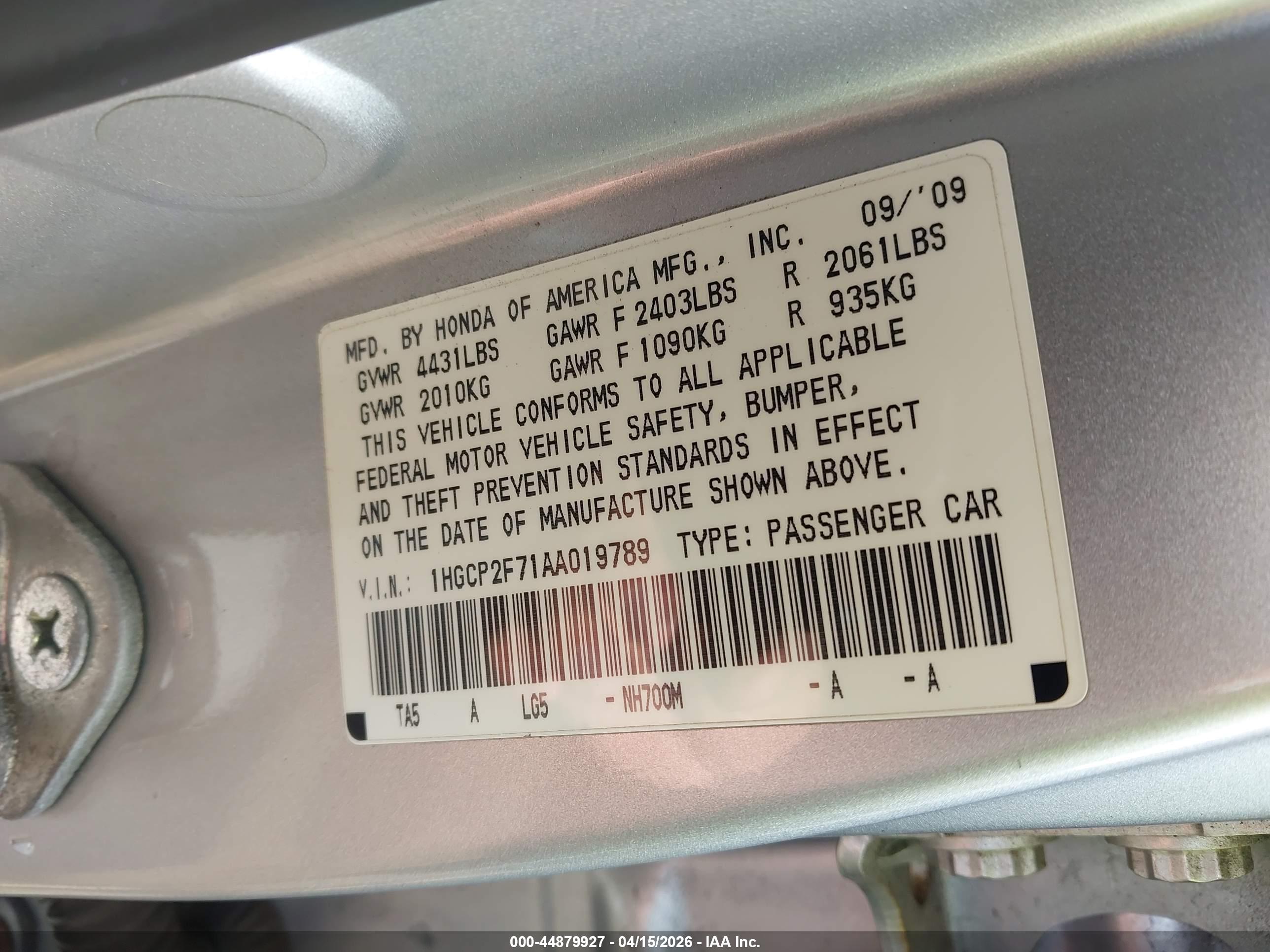 HONDA ACCORD image 9