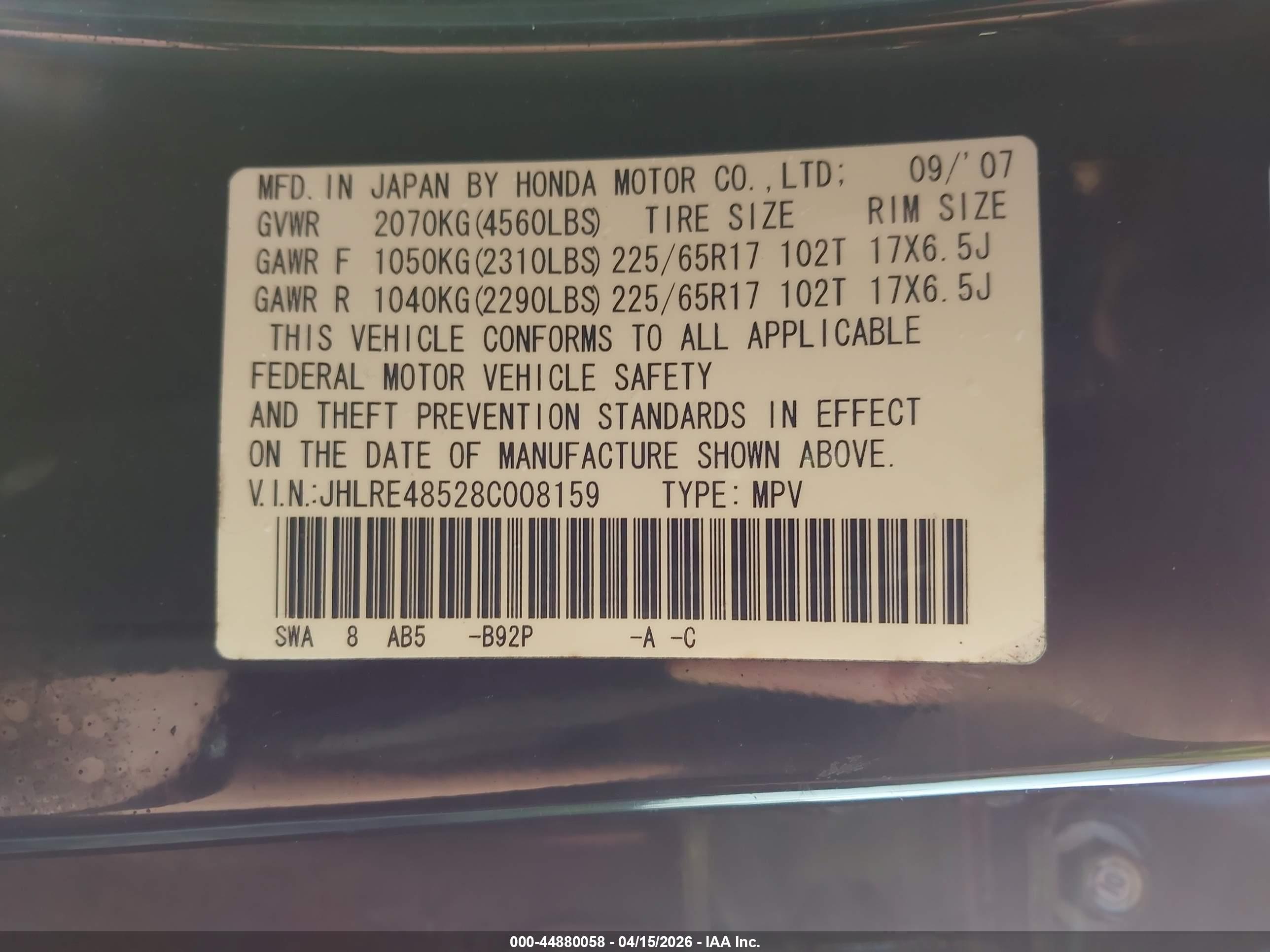HONDA CR-V image 9