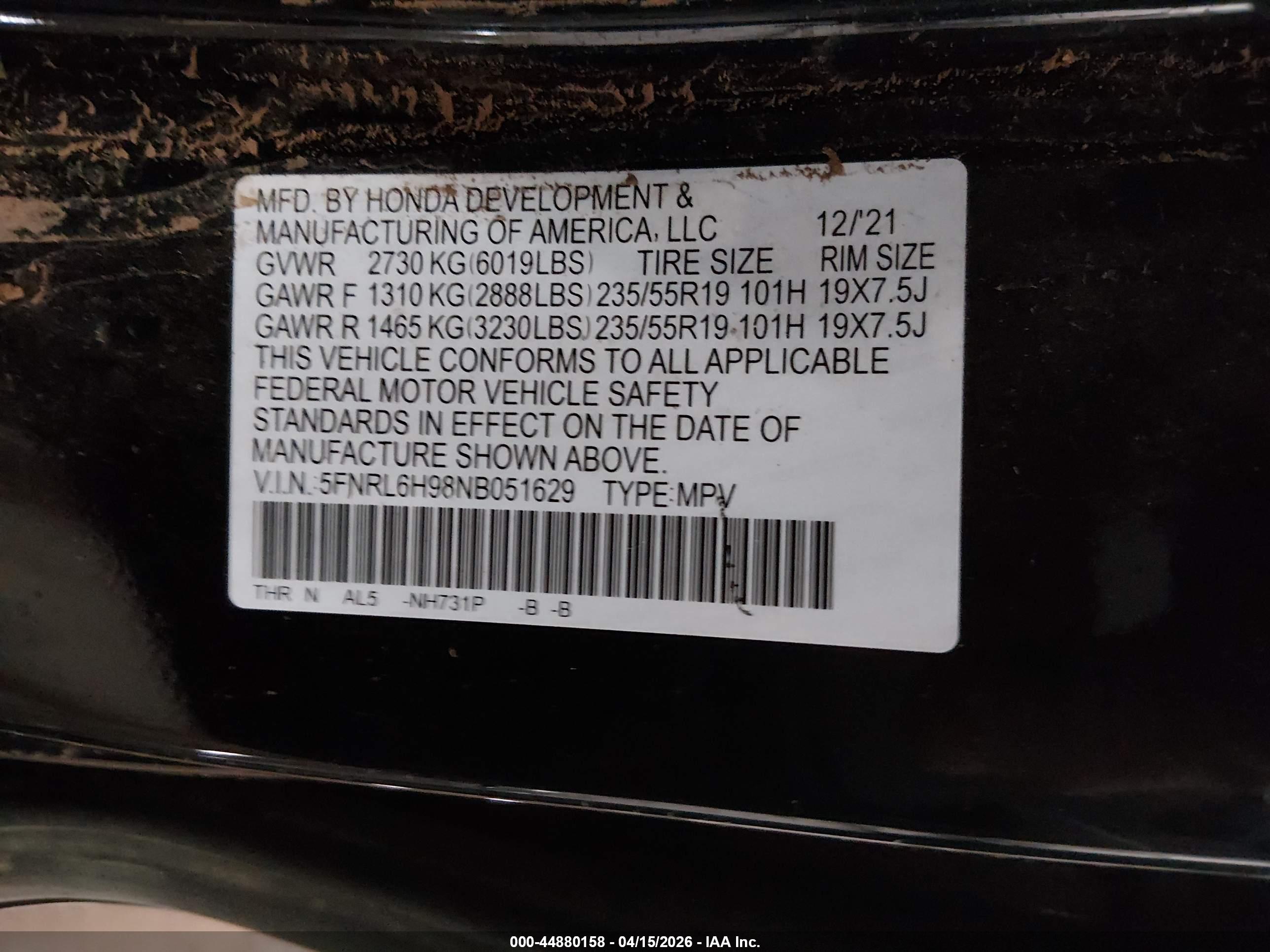 HONDA ODYSSEY image 9