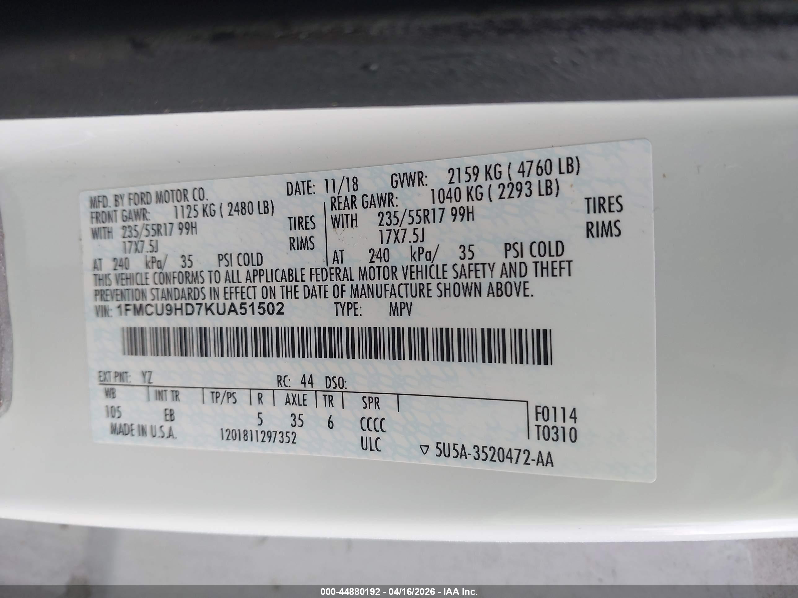 FORD ESCAPE image 9