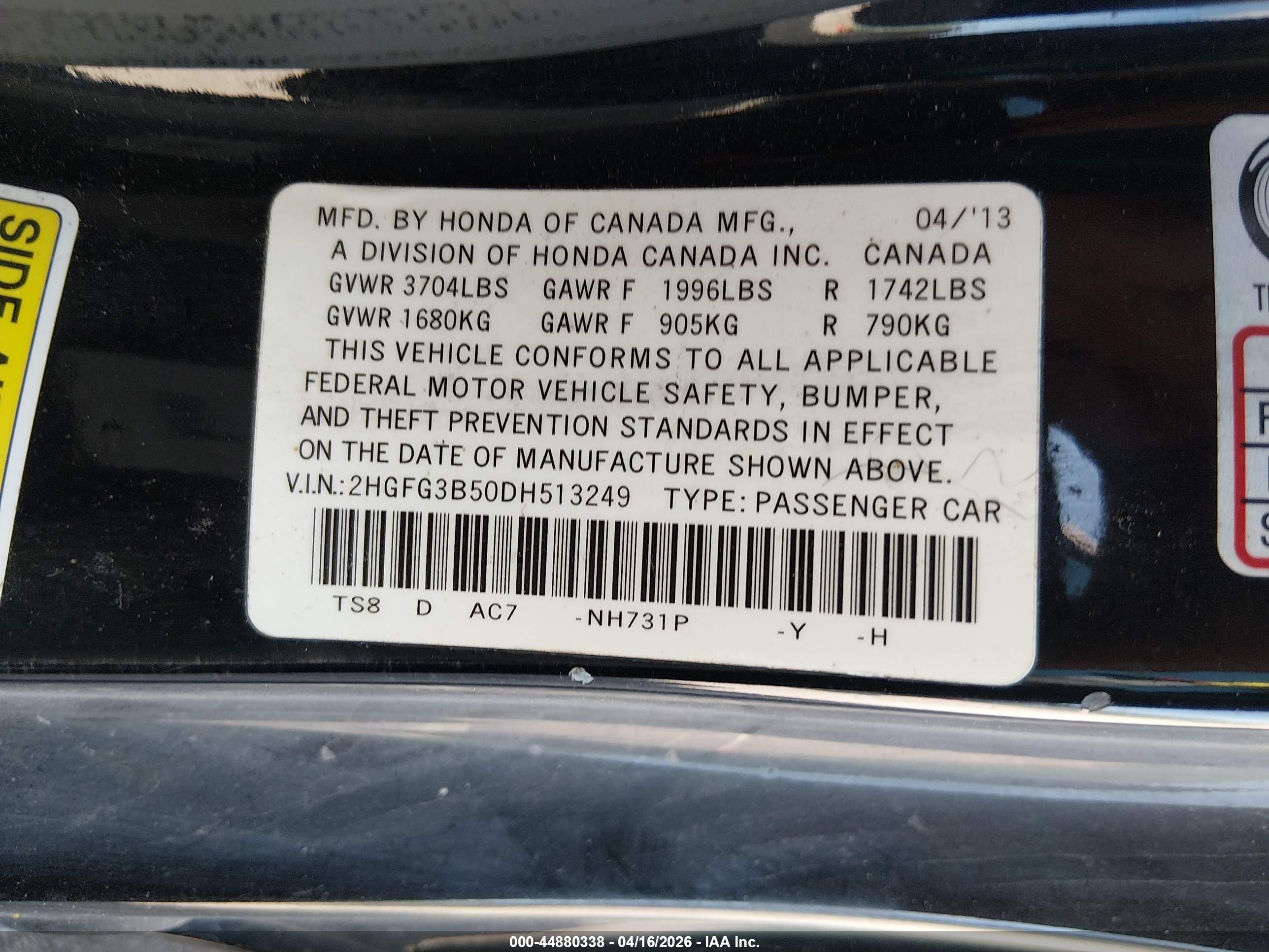 HONDA CIVIC image 9