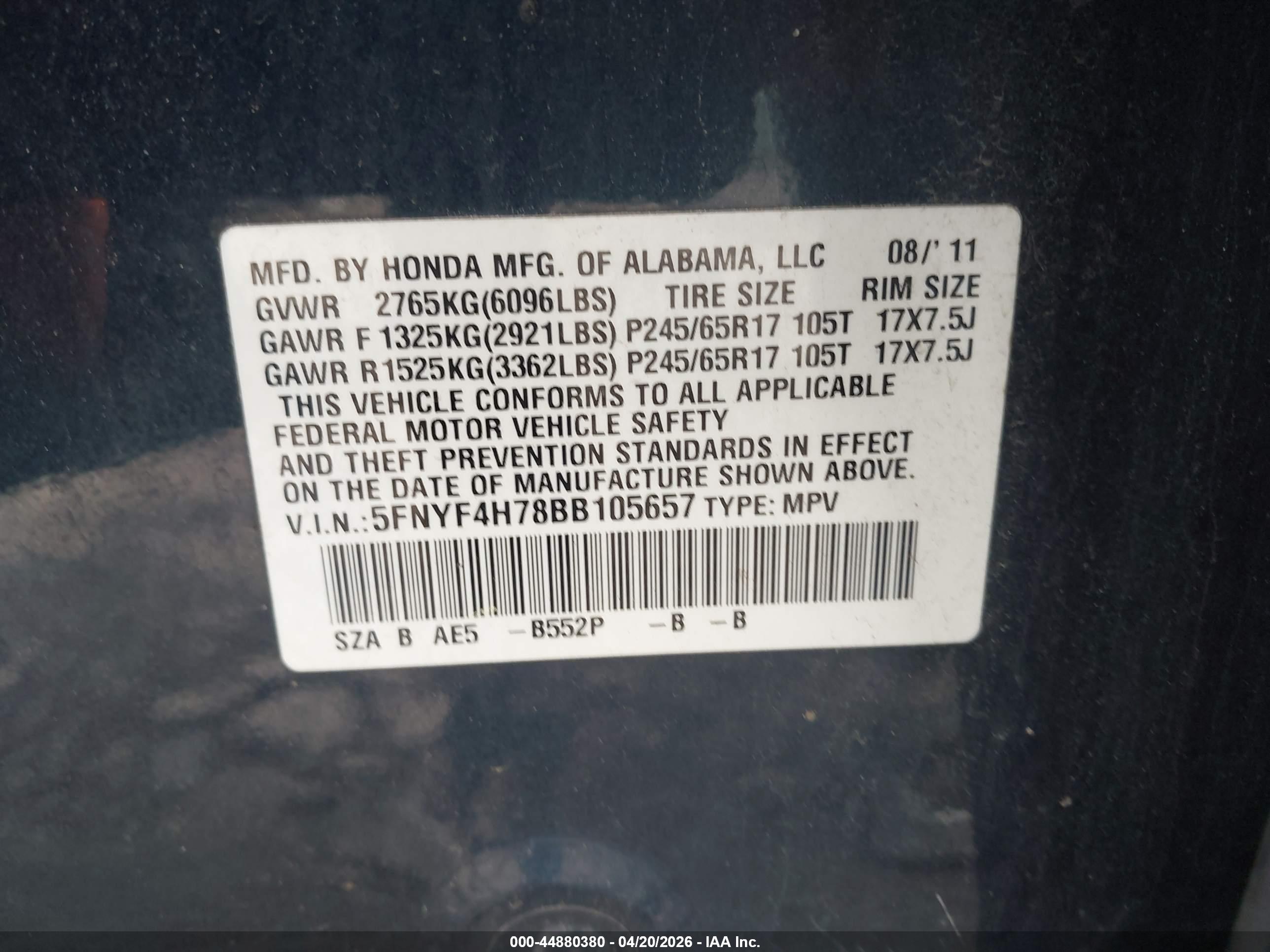 HONDA PILOT image 9