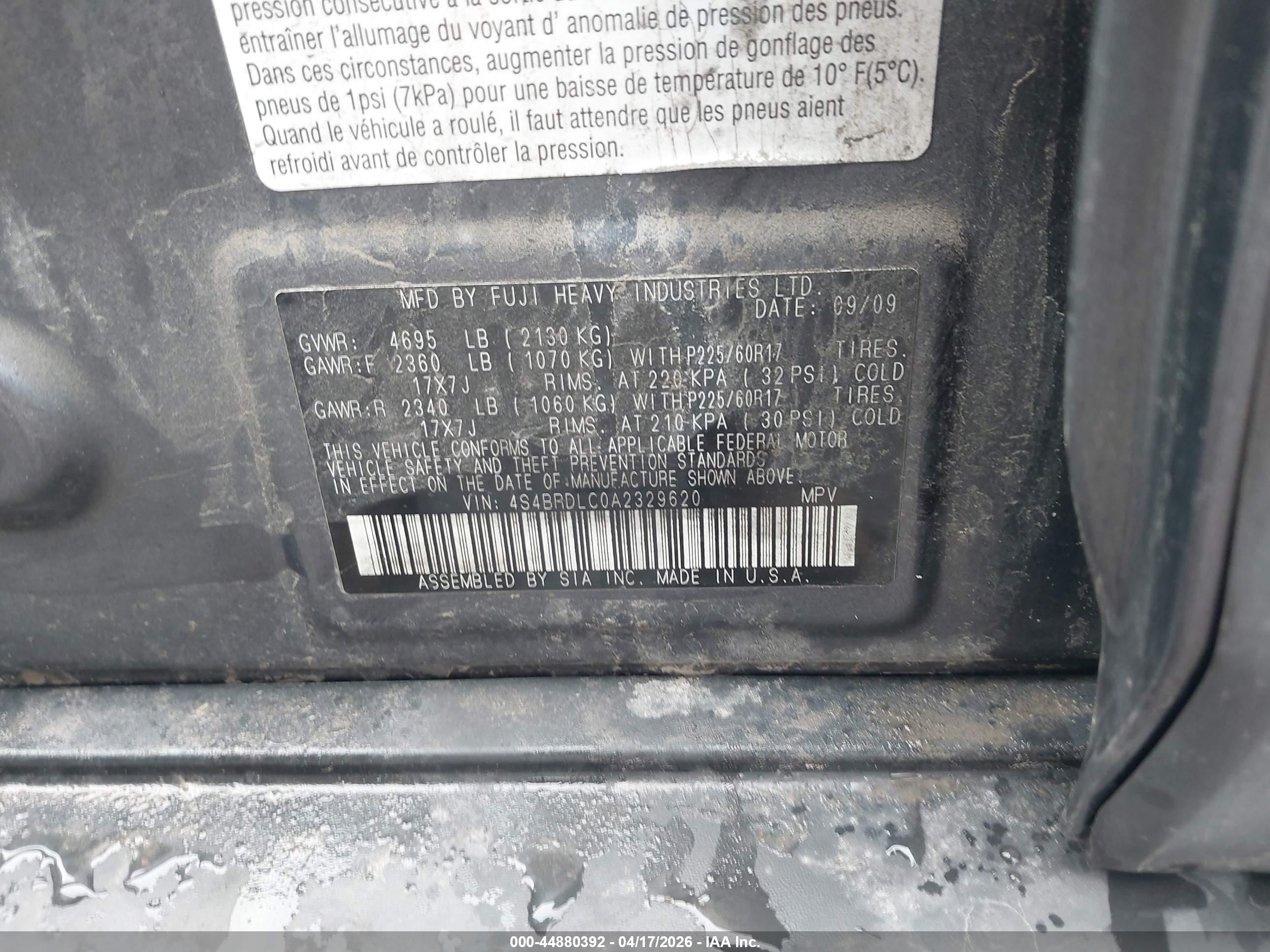 SUBARU OUTBACK image 9