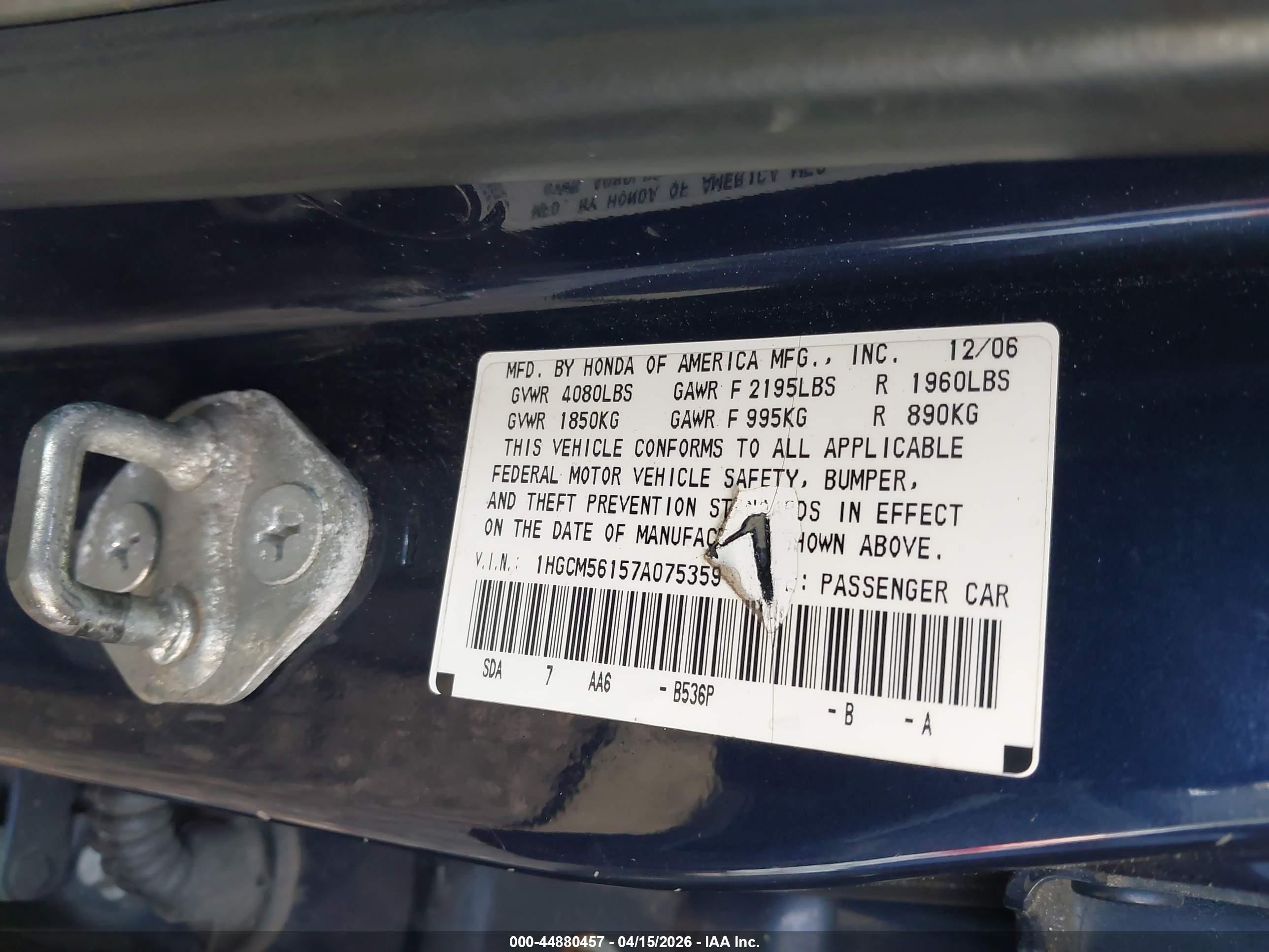 HONDA ACCORD image 9