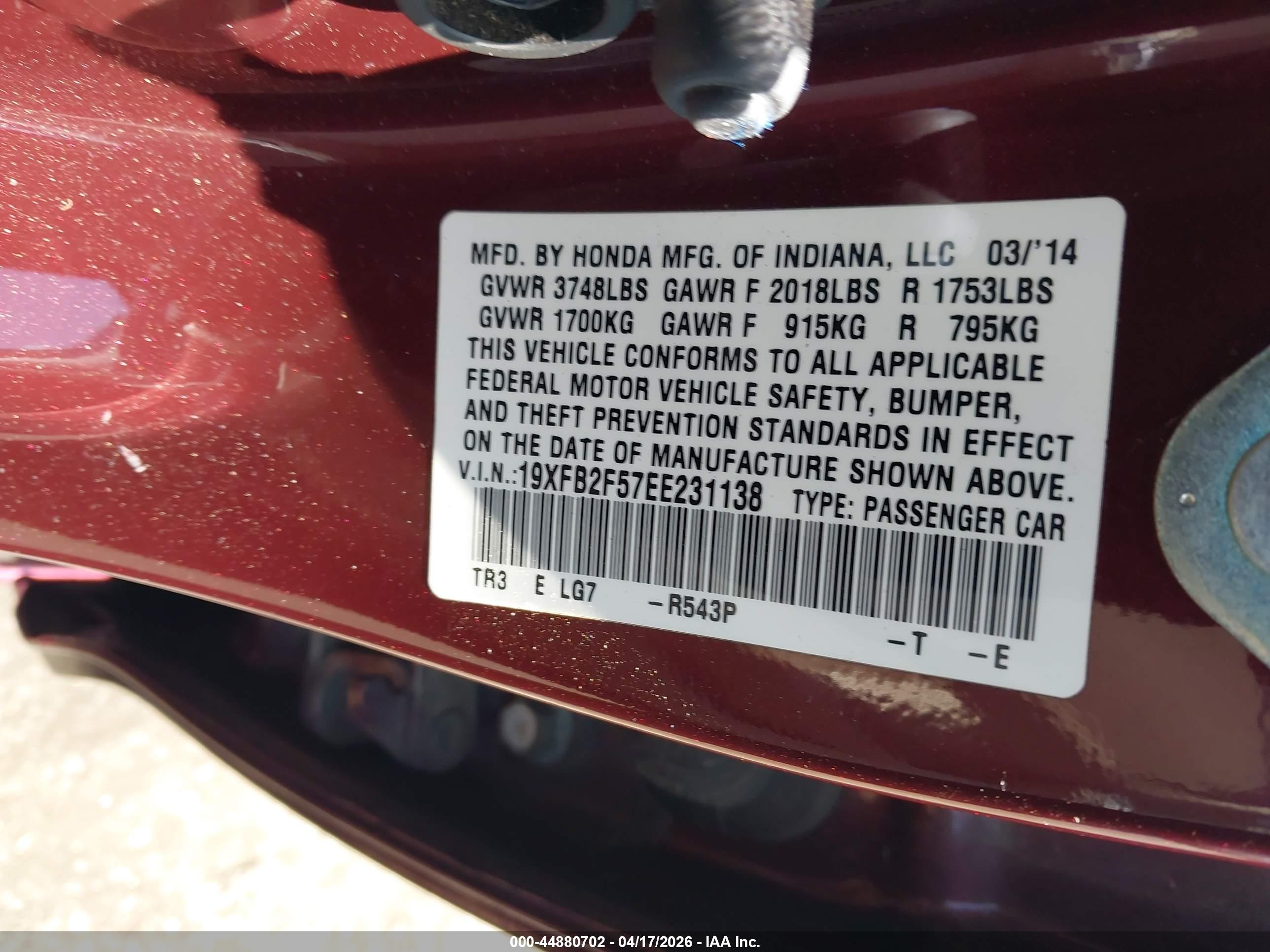 HONDA CIVIC image 9