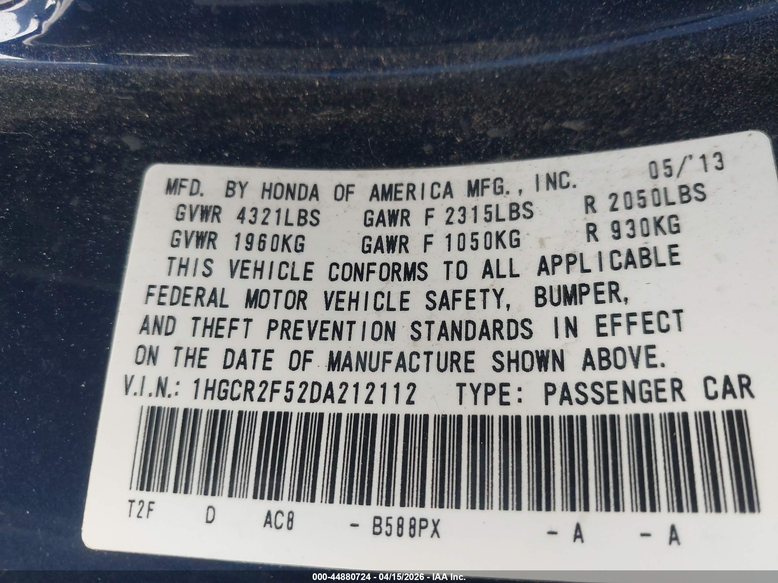 HONDA ACCORD image 9