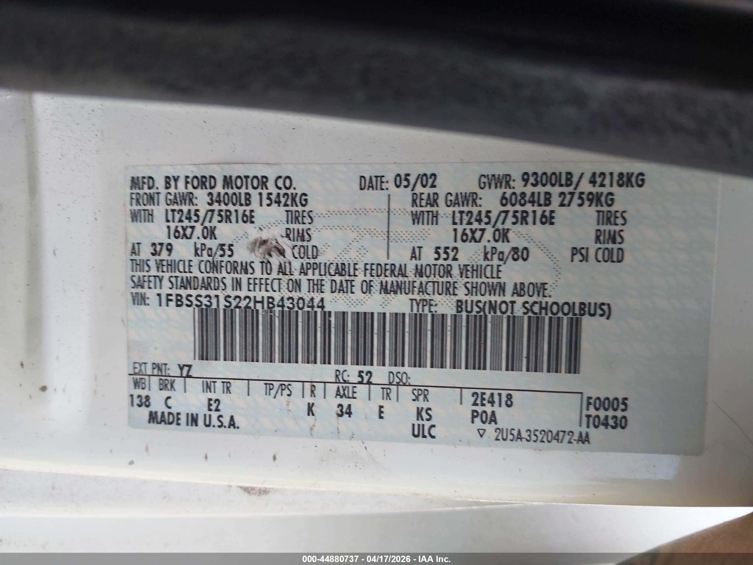 FORD E-350 image 9