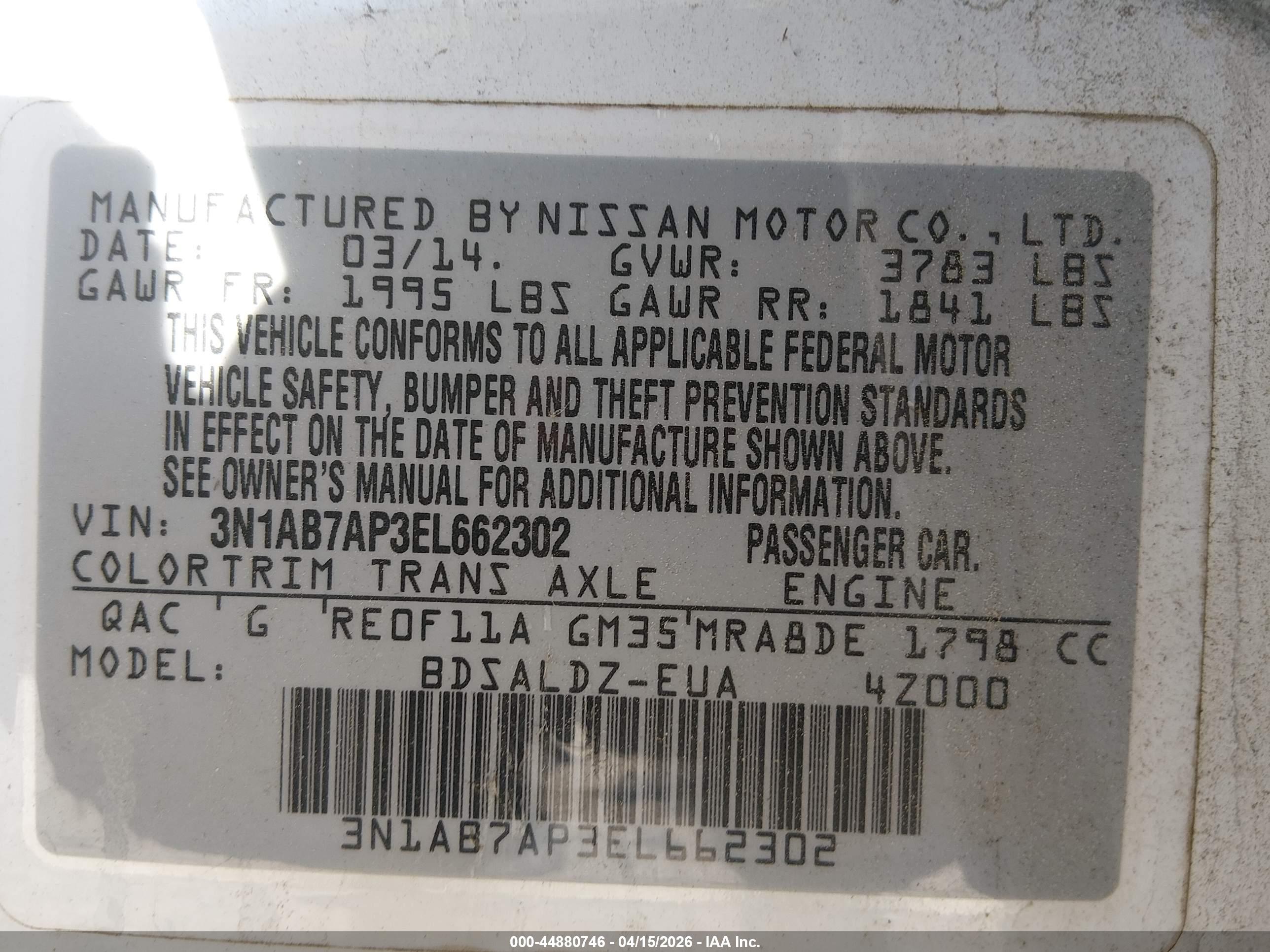 NISSAN SENTRA image 9