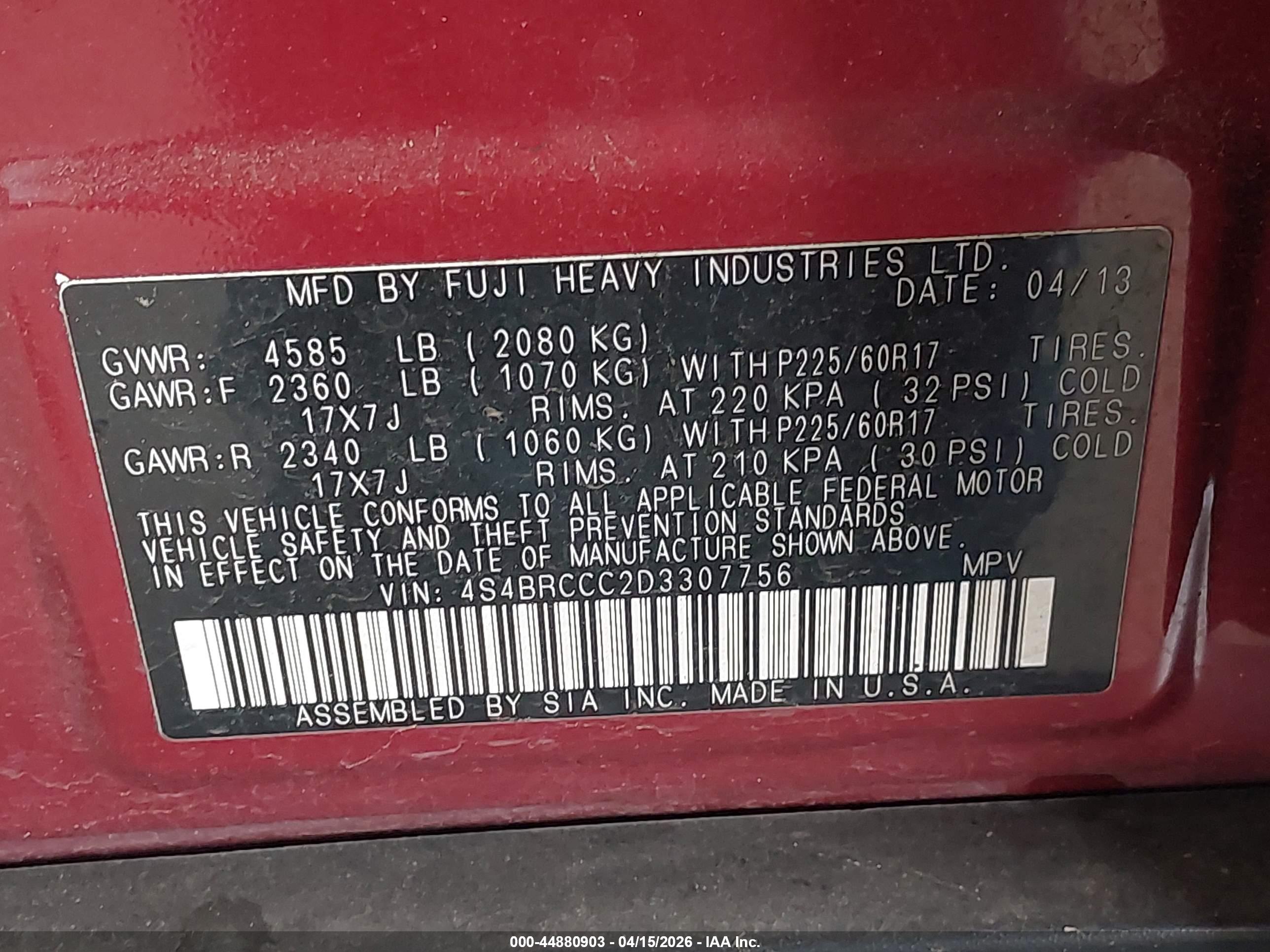 SUBARU OUTBACK image 9
