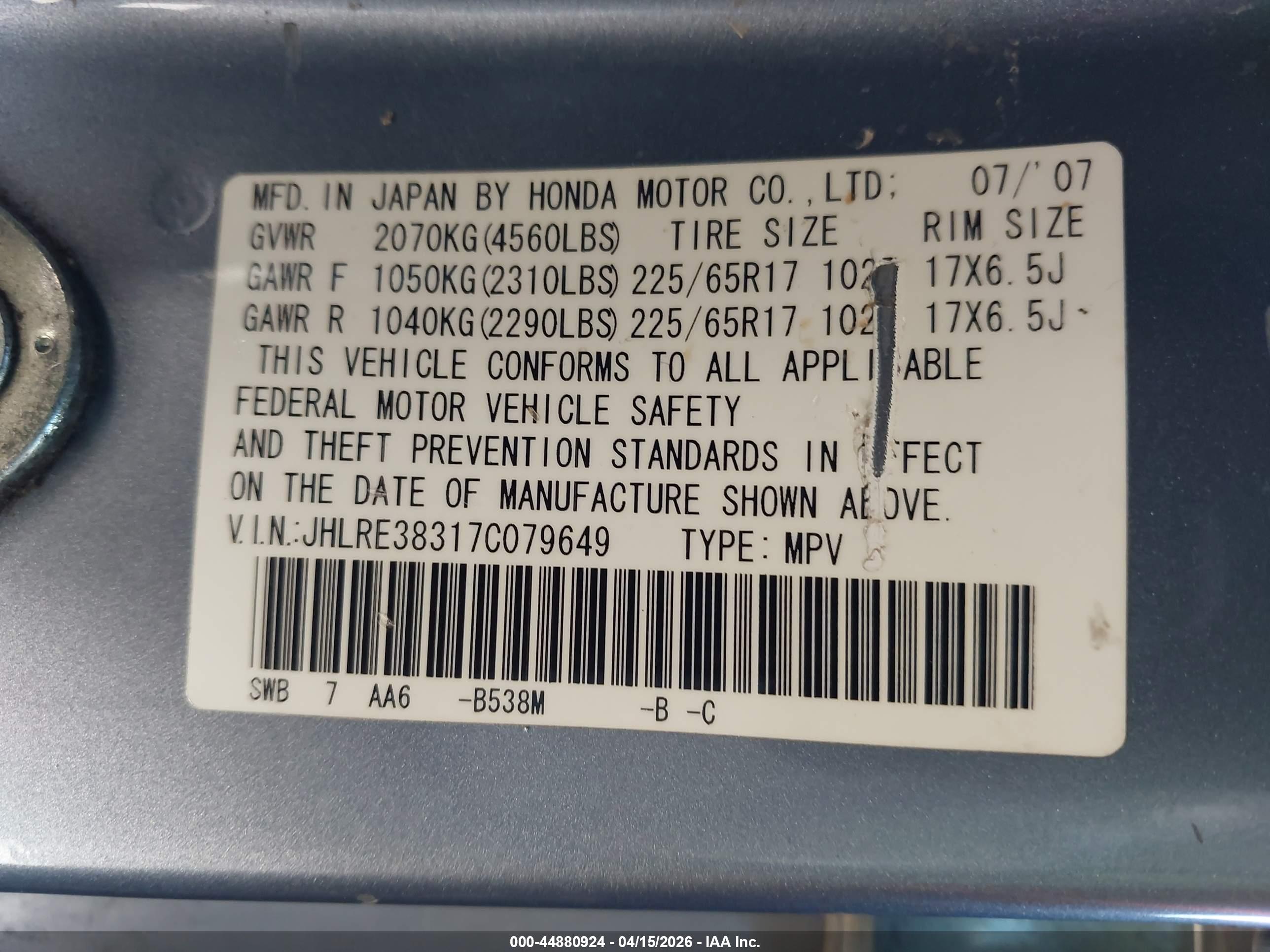 HONDA CR-V image 9