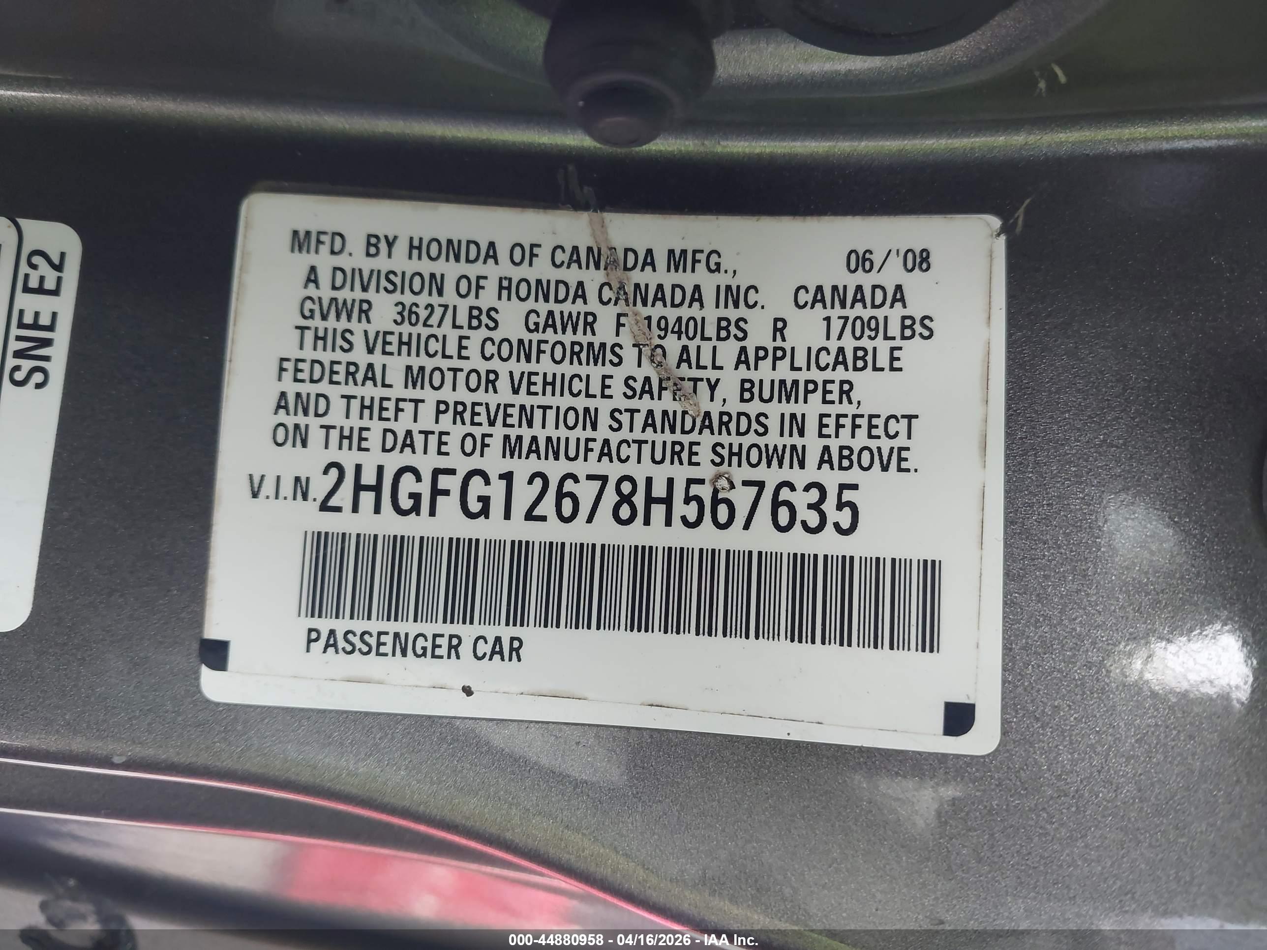 HONDA CIVIC image 9
